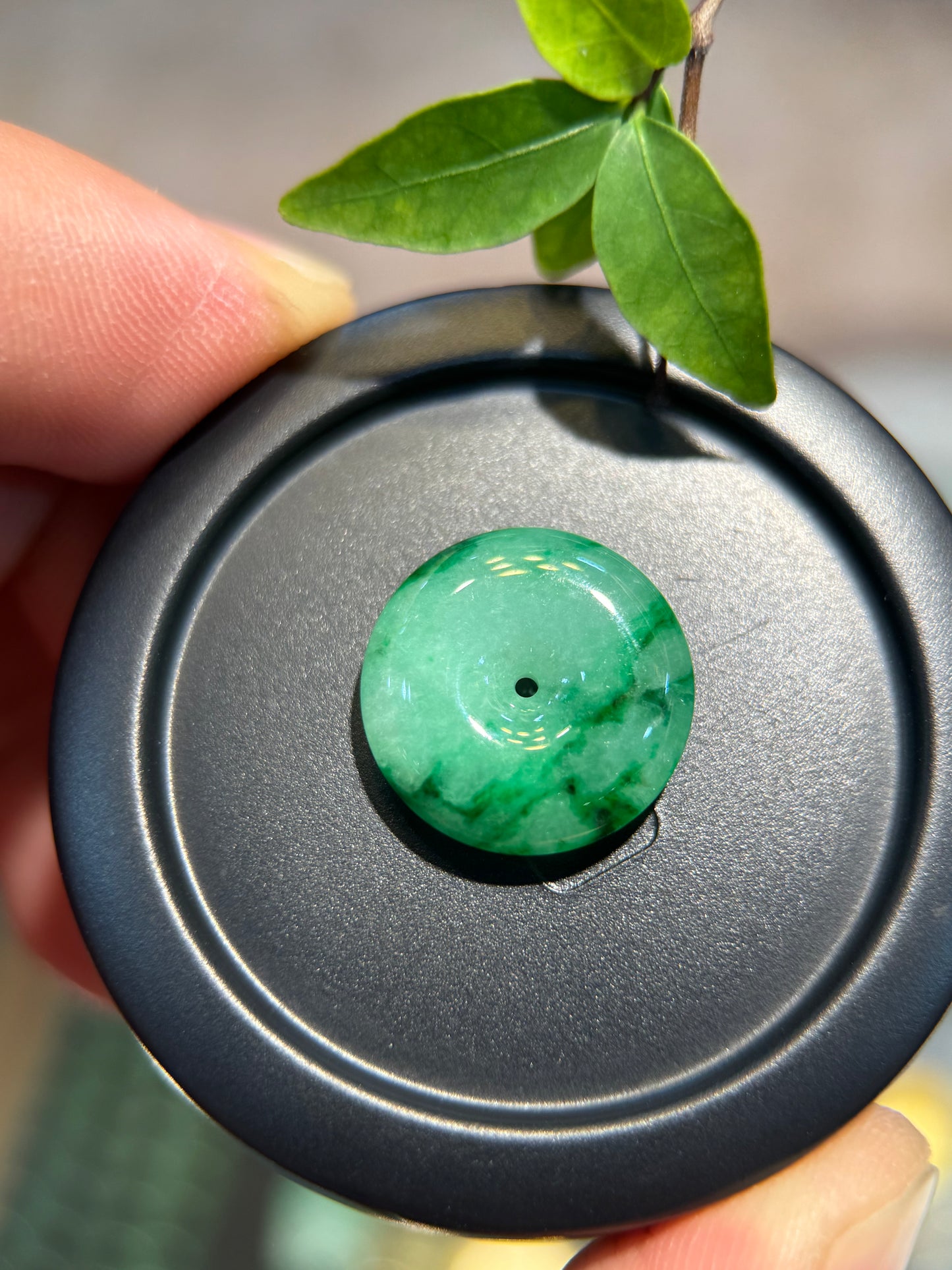 Green Safety Coin Pendant (P143)