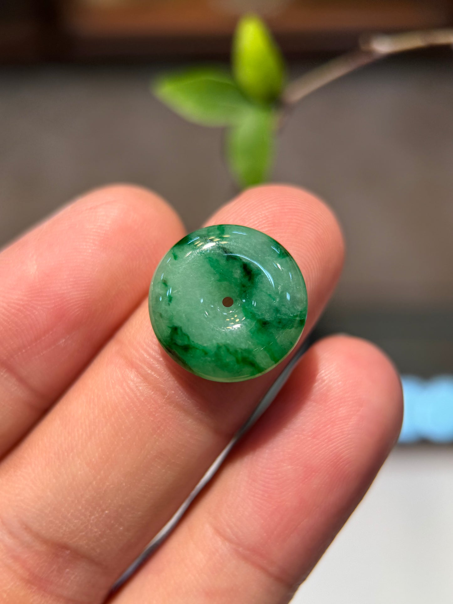 Green Safety Coin Pendant (P143)