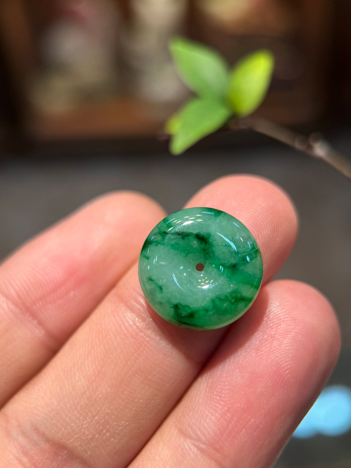 Green Safety Coin Pendant (P143)