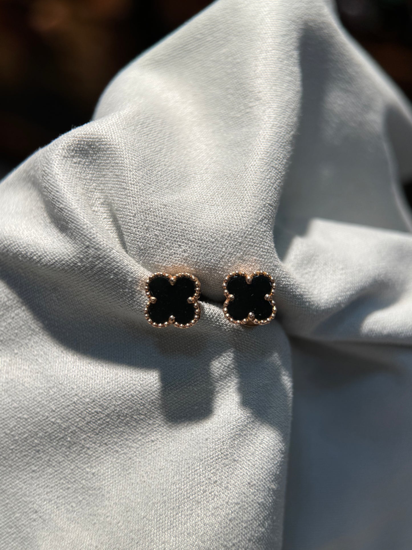 Omphacite Clover Leaf Earring (E323)