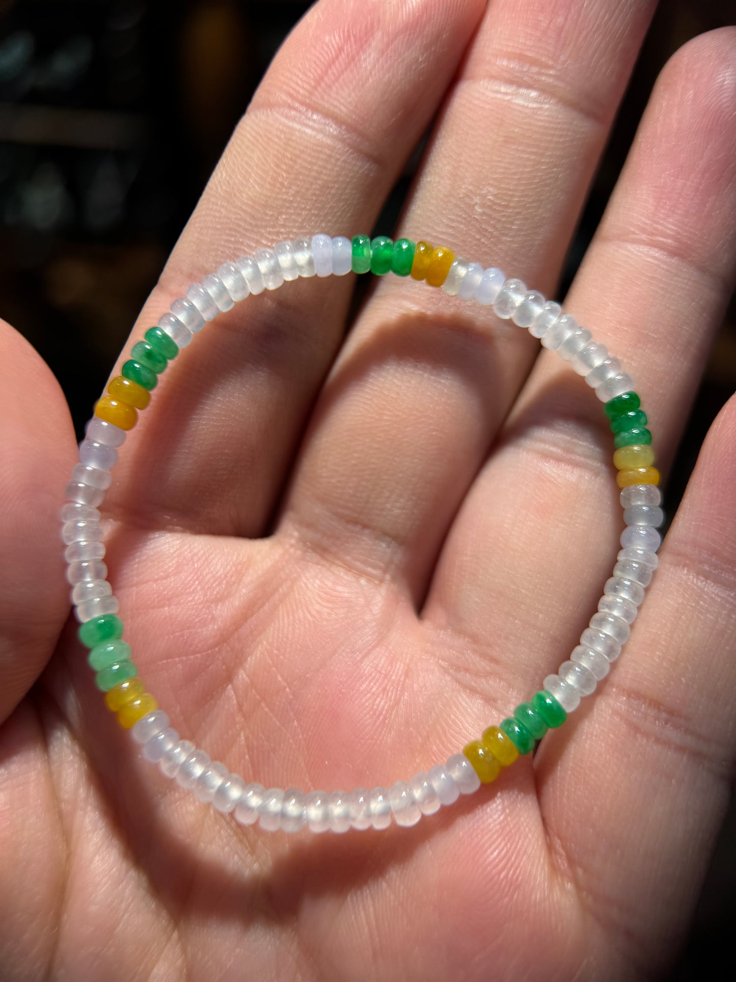 Multi-colour abacus Bead Bracelet (B013)