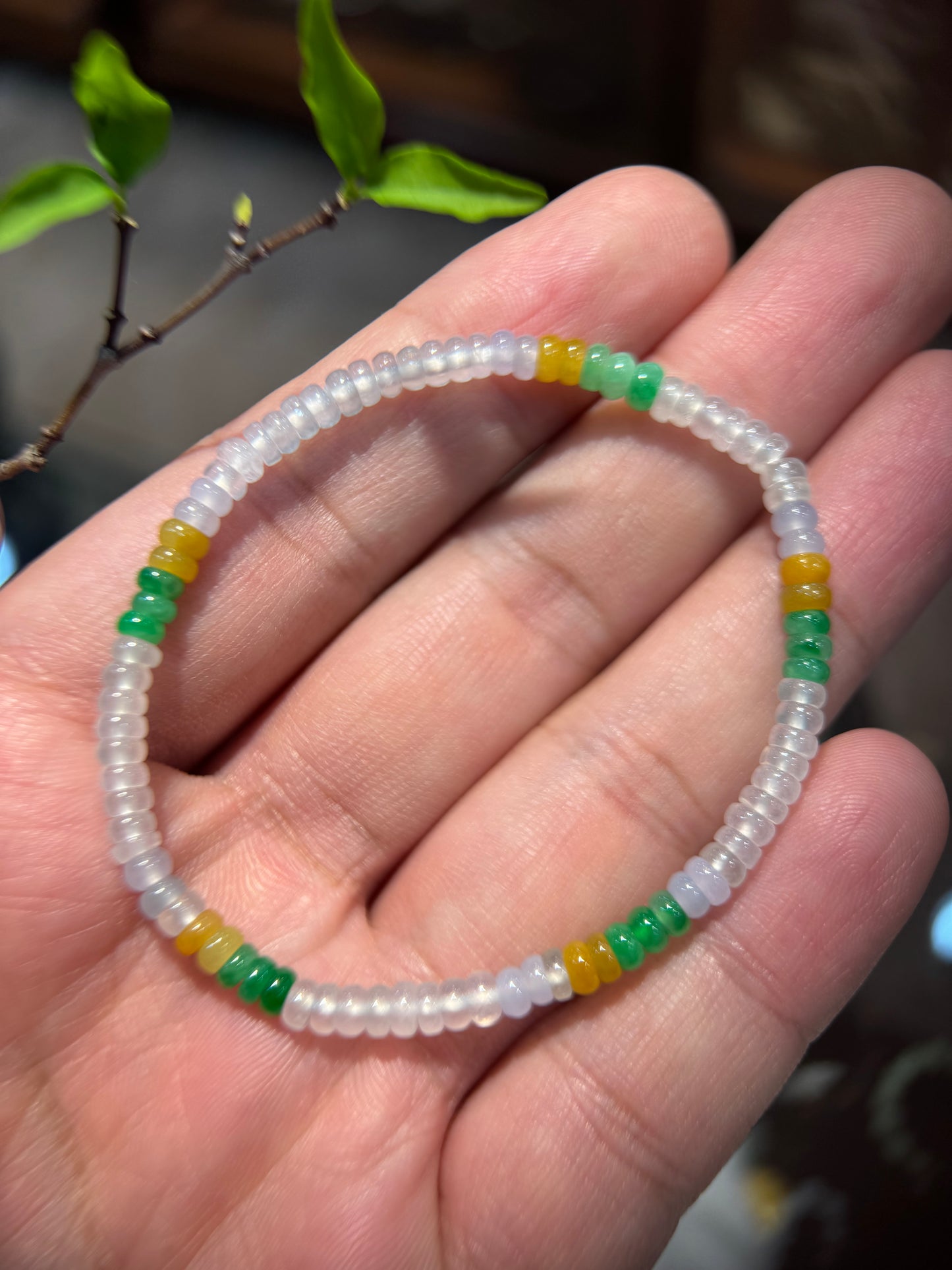 Multi-colour abacus Bead Bracelet (B013)
