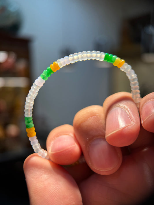 Multi-colour abacus Bead Bracelet (B013)