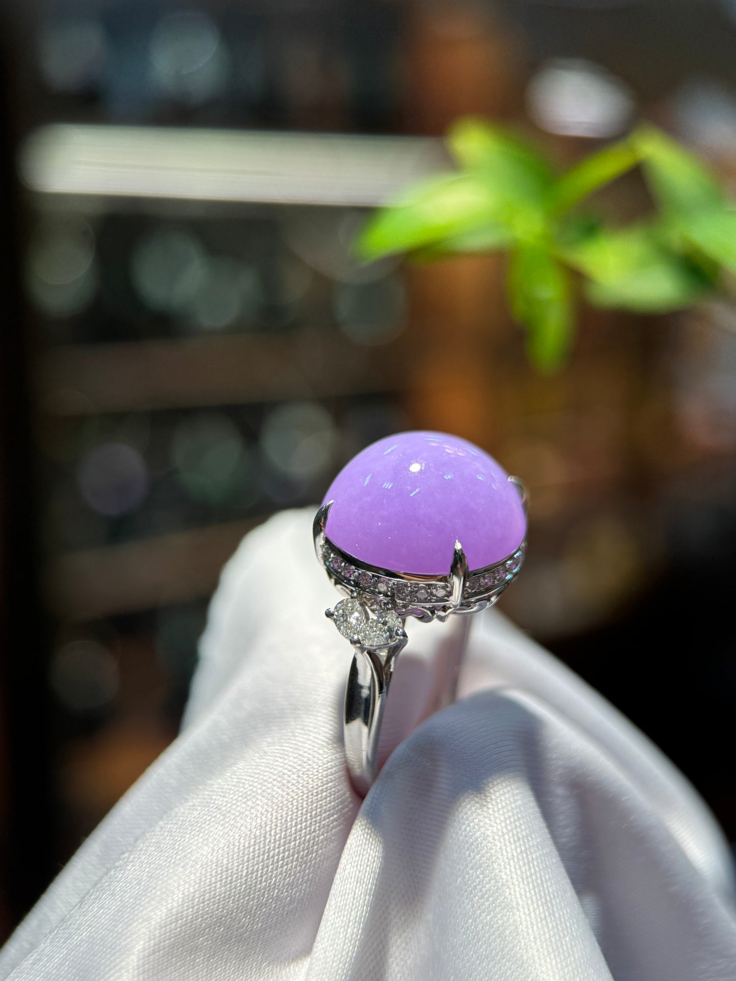 Lavender Cabochon Ring (R148)