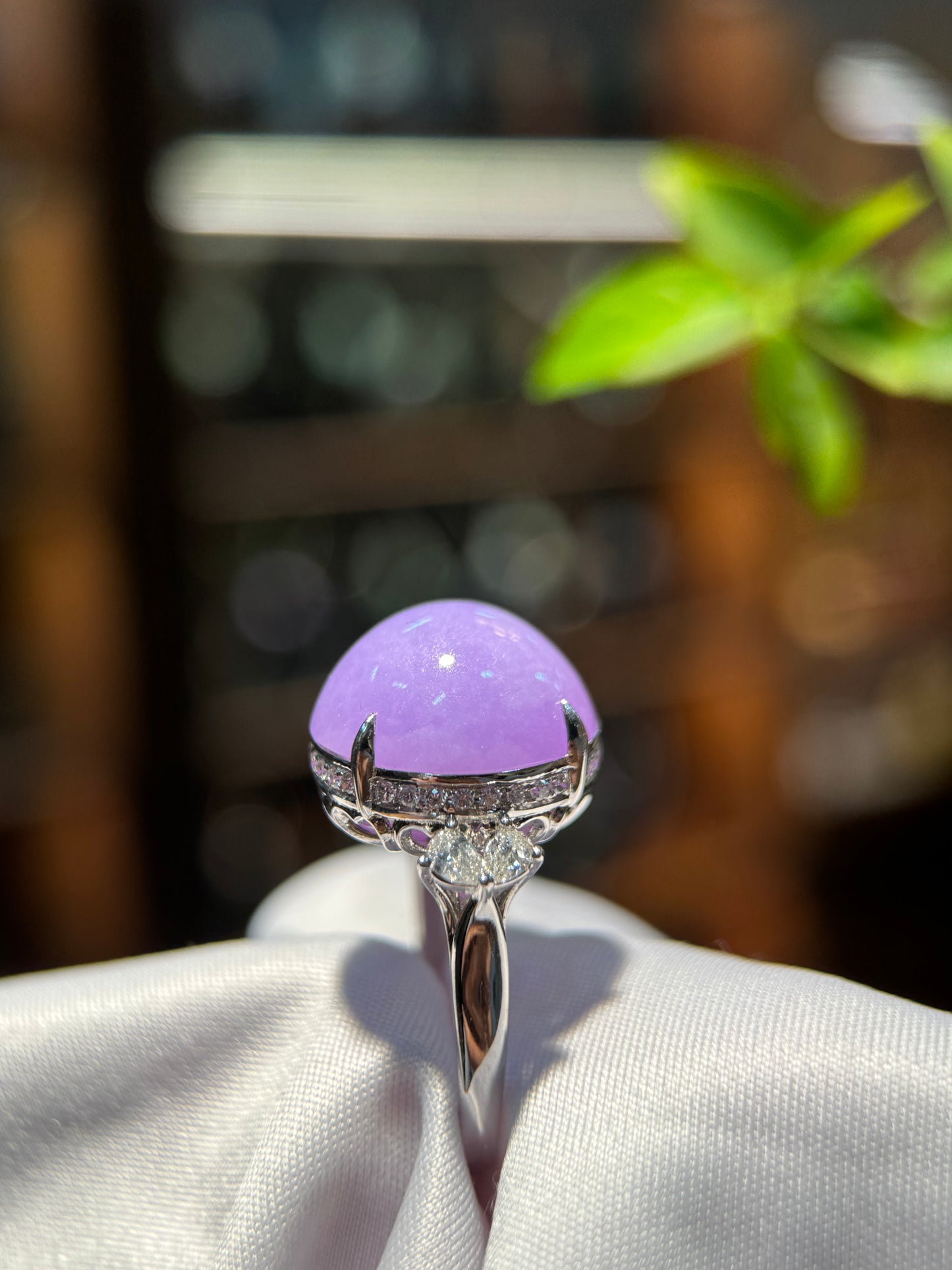 Lavender Cabochon Ring (R148)