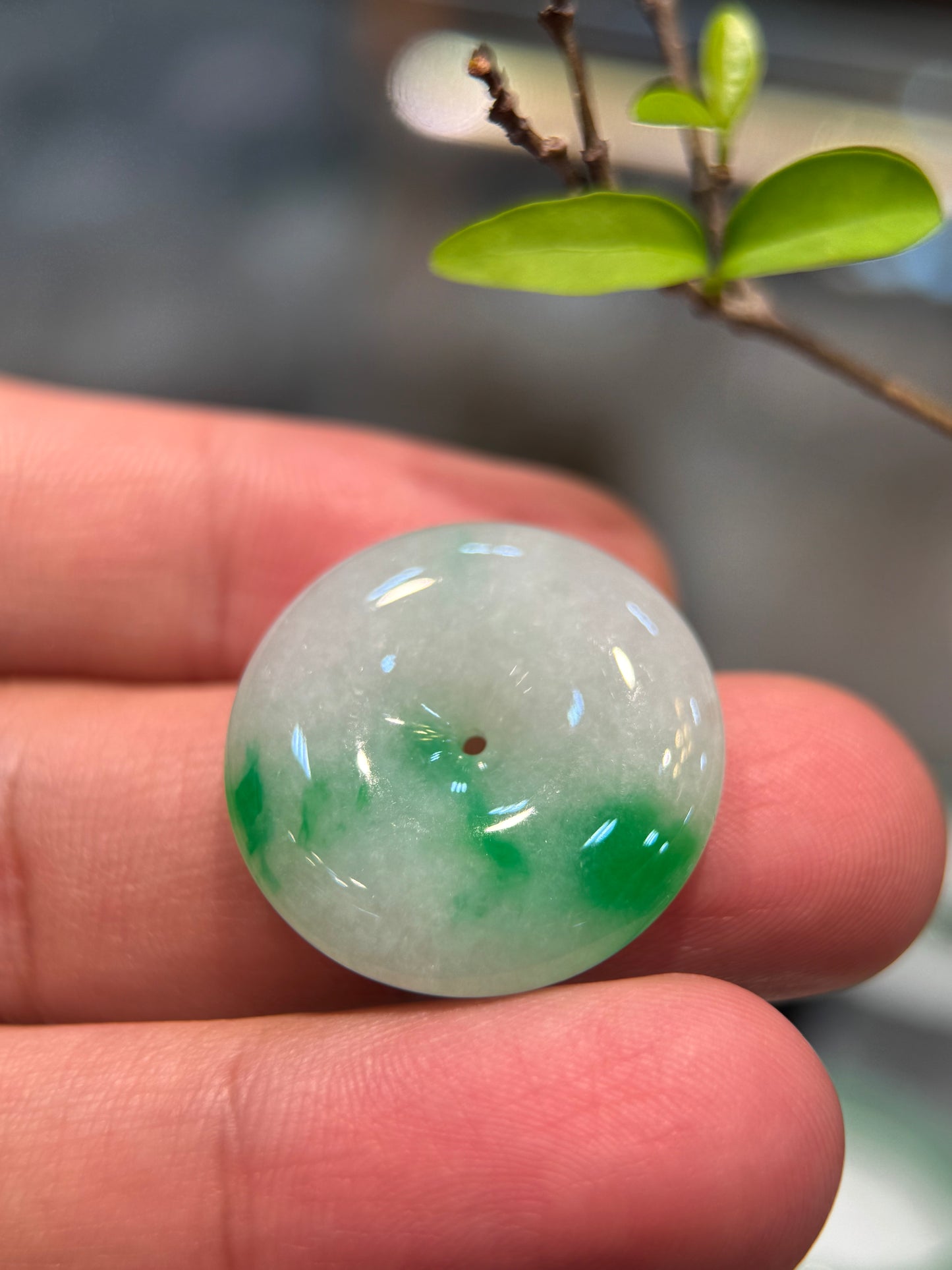 Green Safety Coin Pendant (P152)