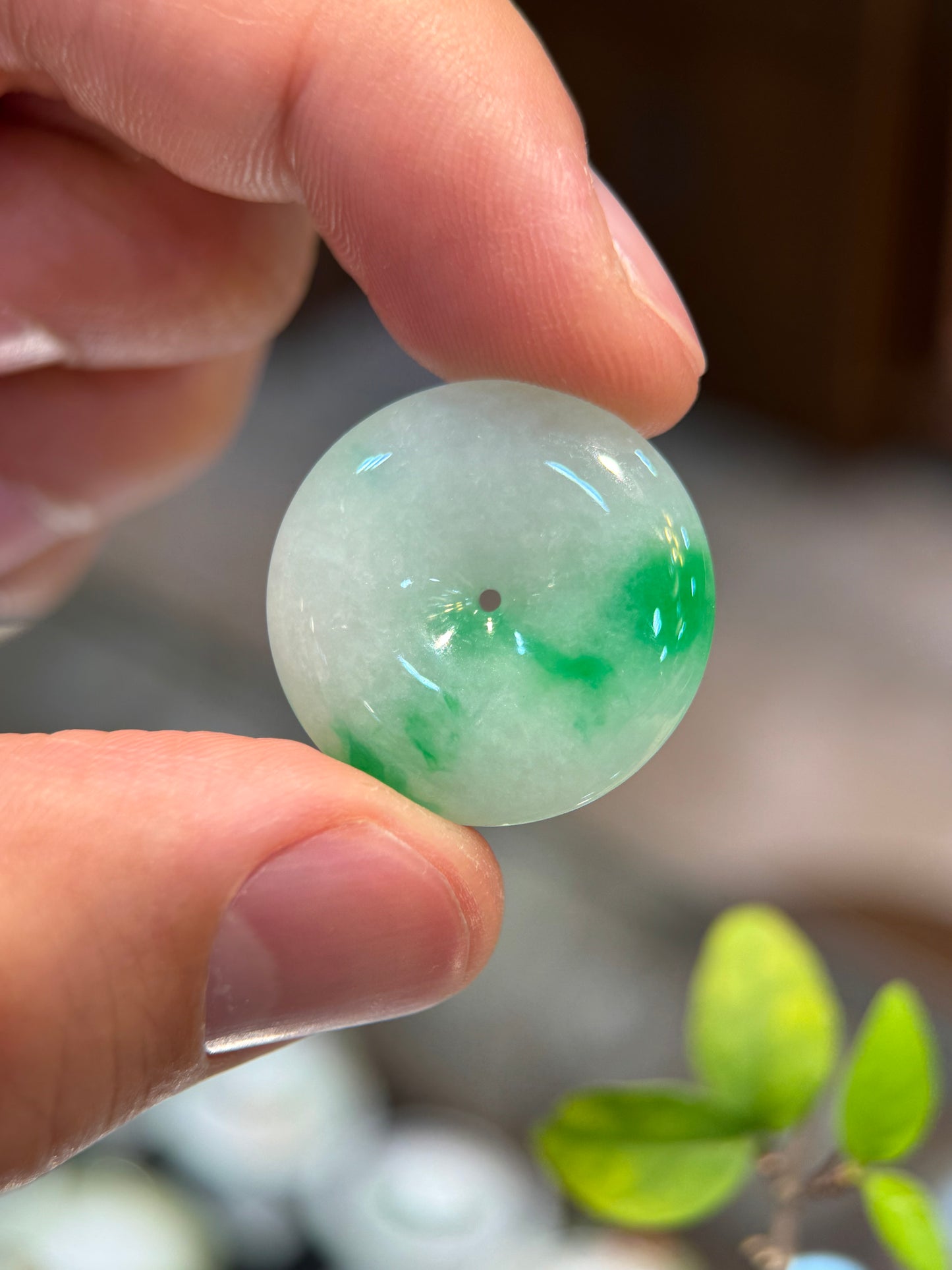 Green Safety Coin Pendant (P152)