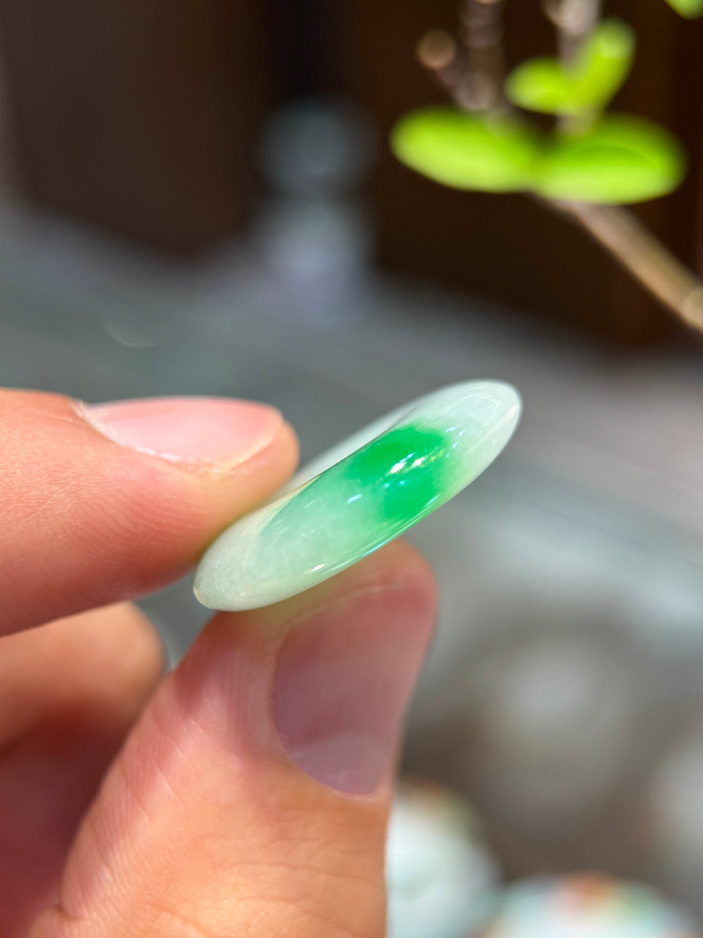 Green Safety Coin Pendant (P152)