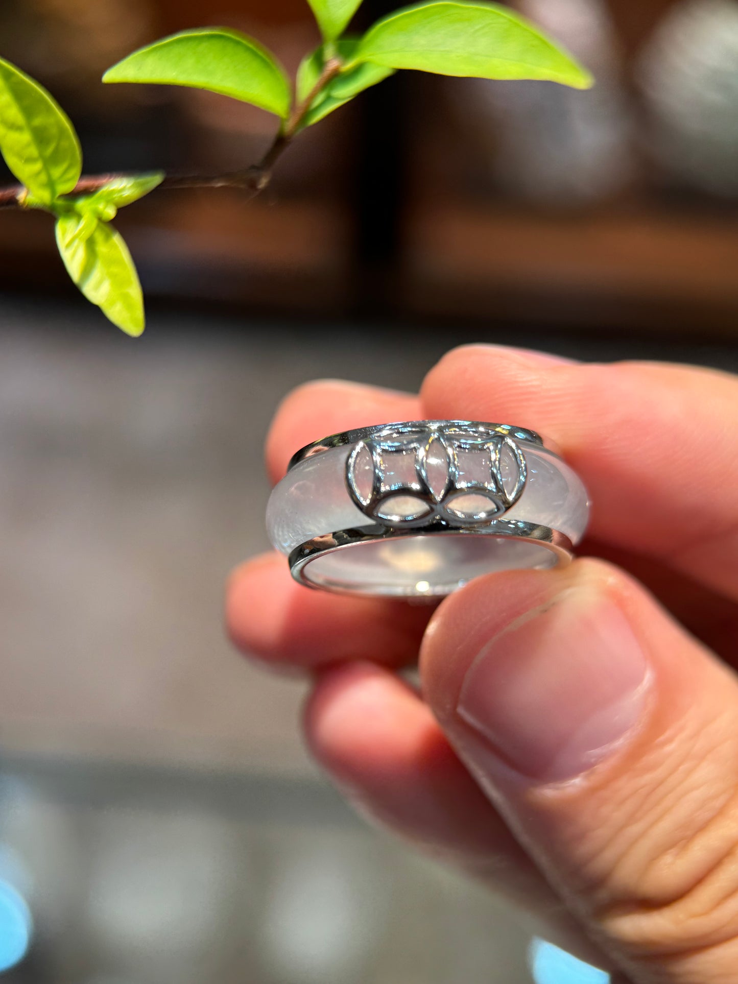 Highly Translucent Hololith Ring (R151)