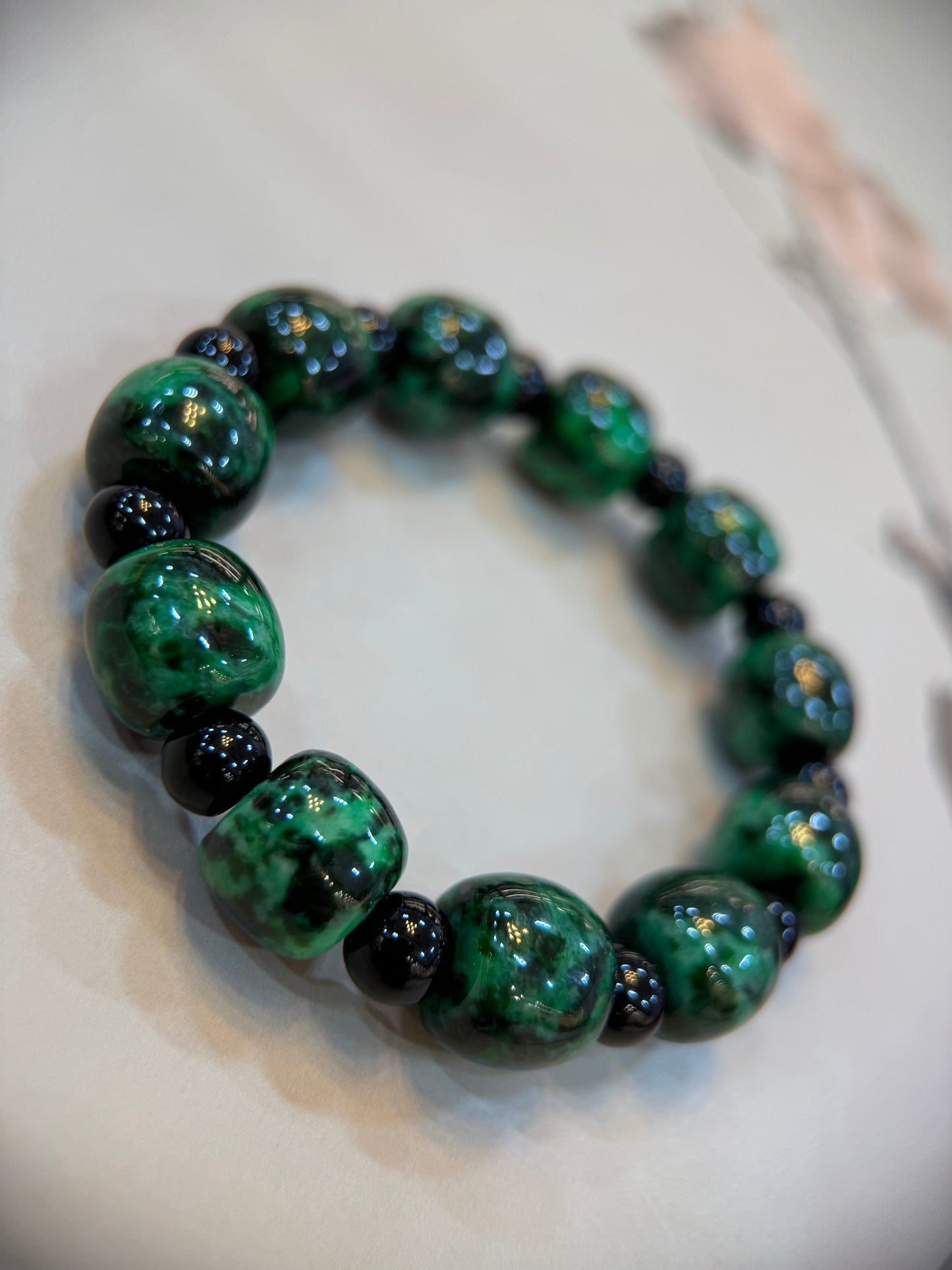 Dark Green Jade Bracelet (B004)