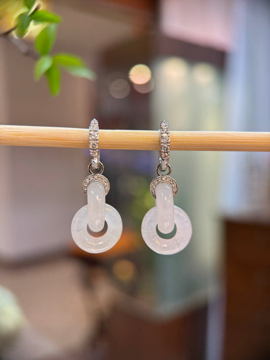 Icy Double Loops Earring (E338)