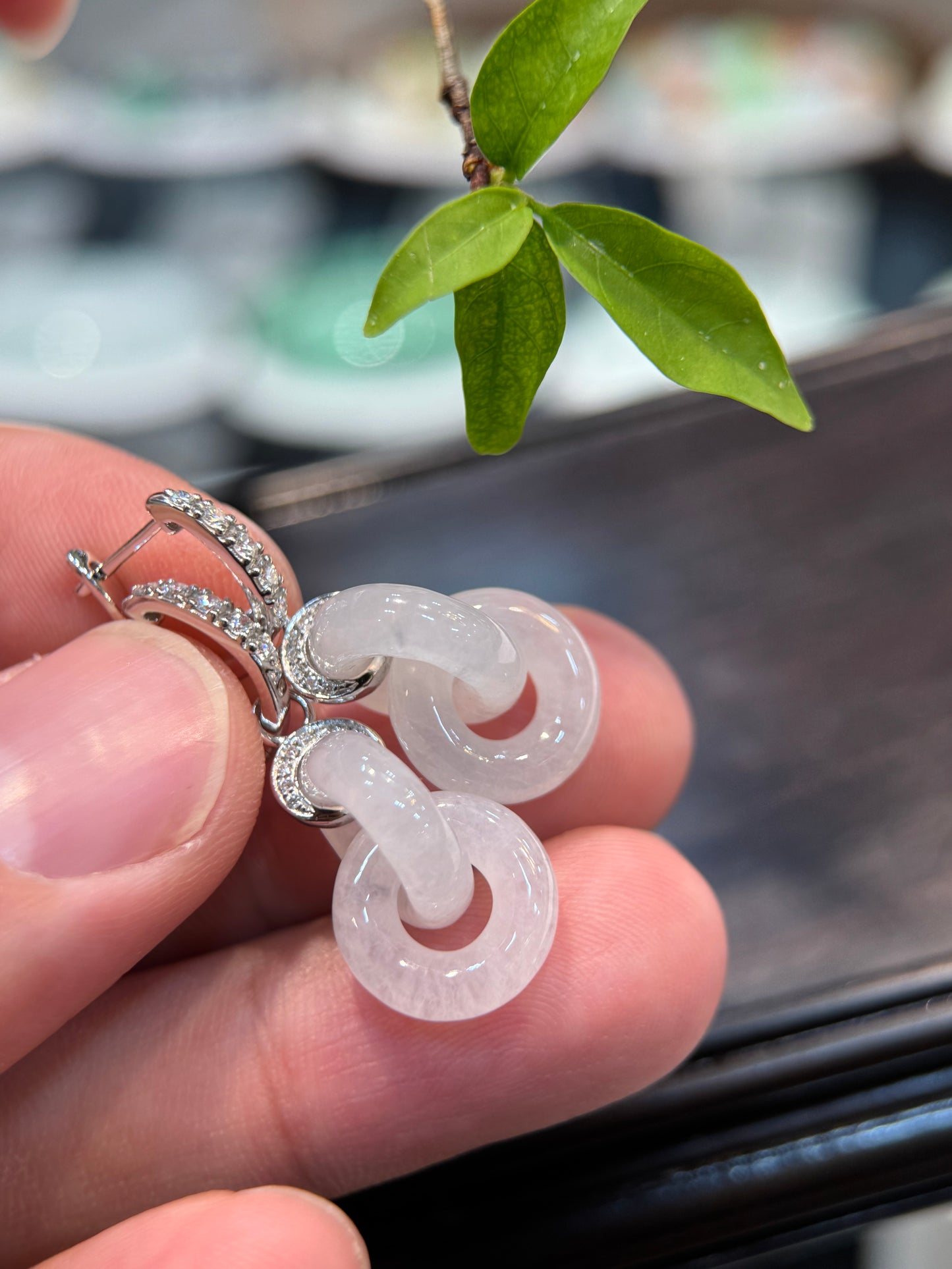 Icy Double Loops Earring (E338)