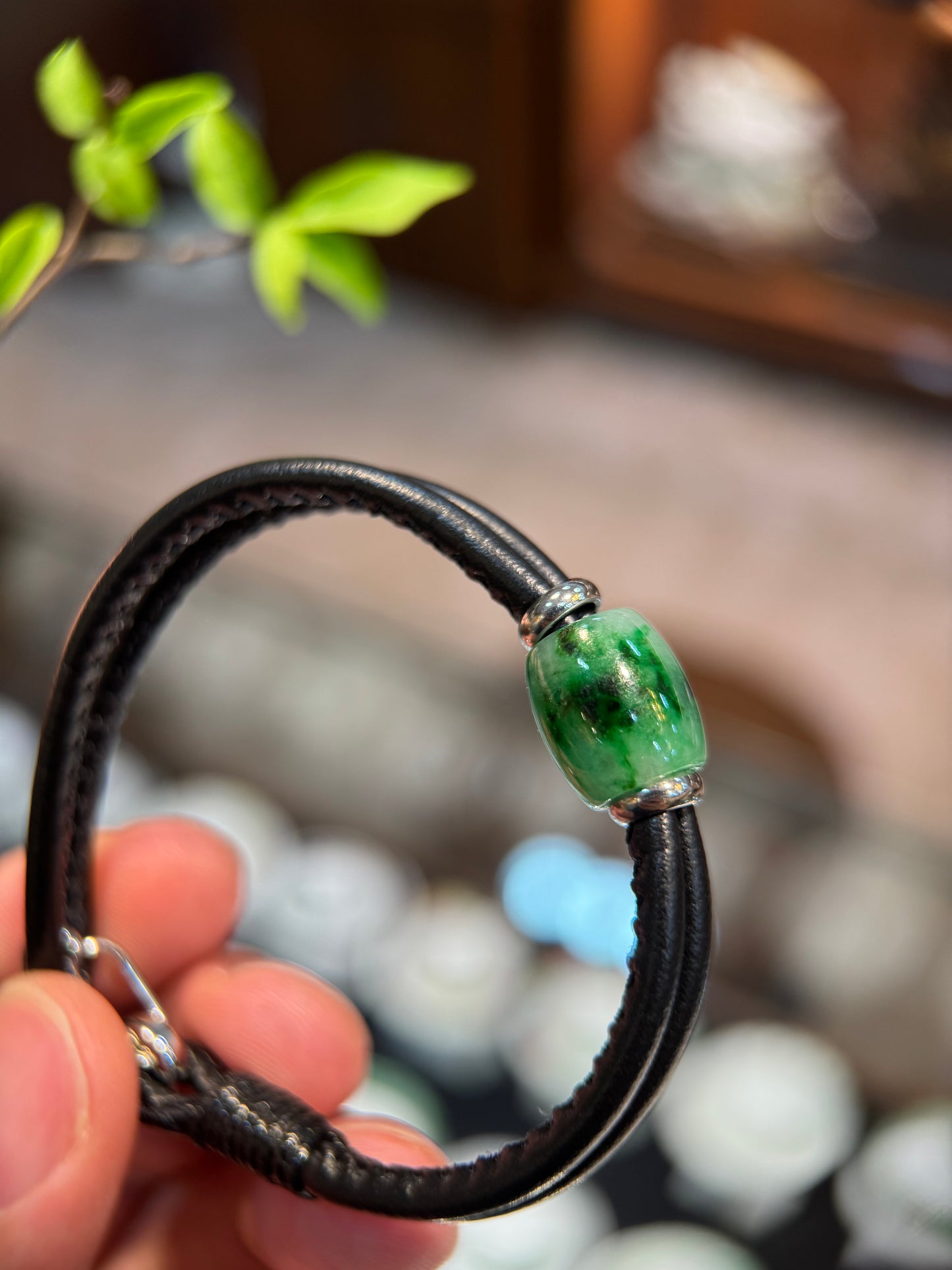 Green Jade Barrel (B019)