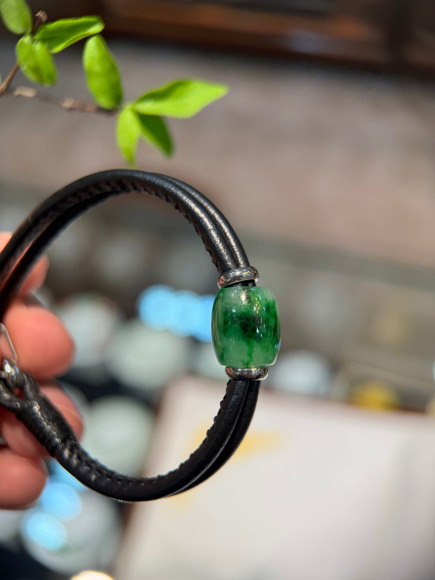 Green Jade Barrel (B019)