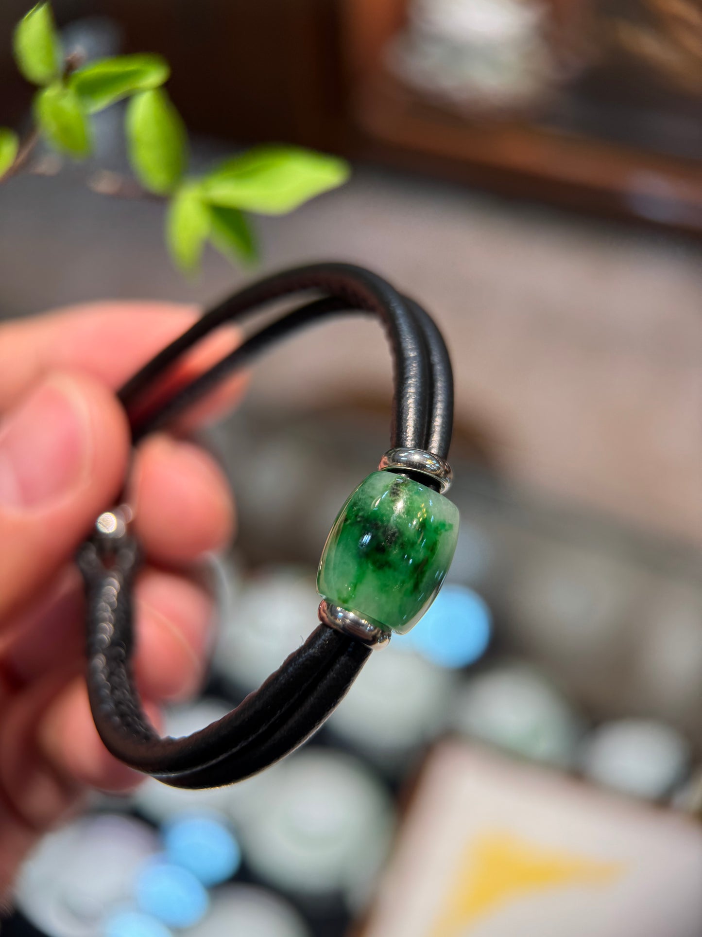 Green Jade Barrel (B019)