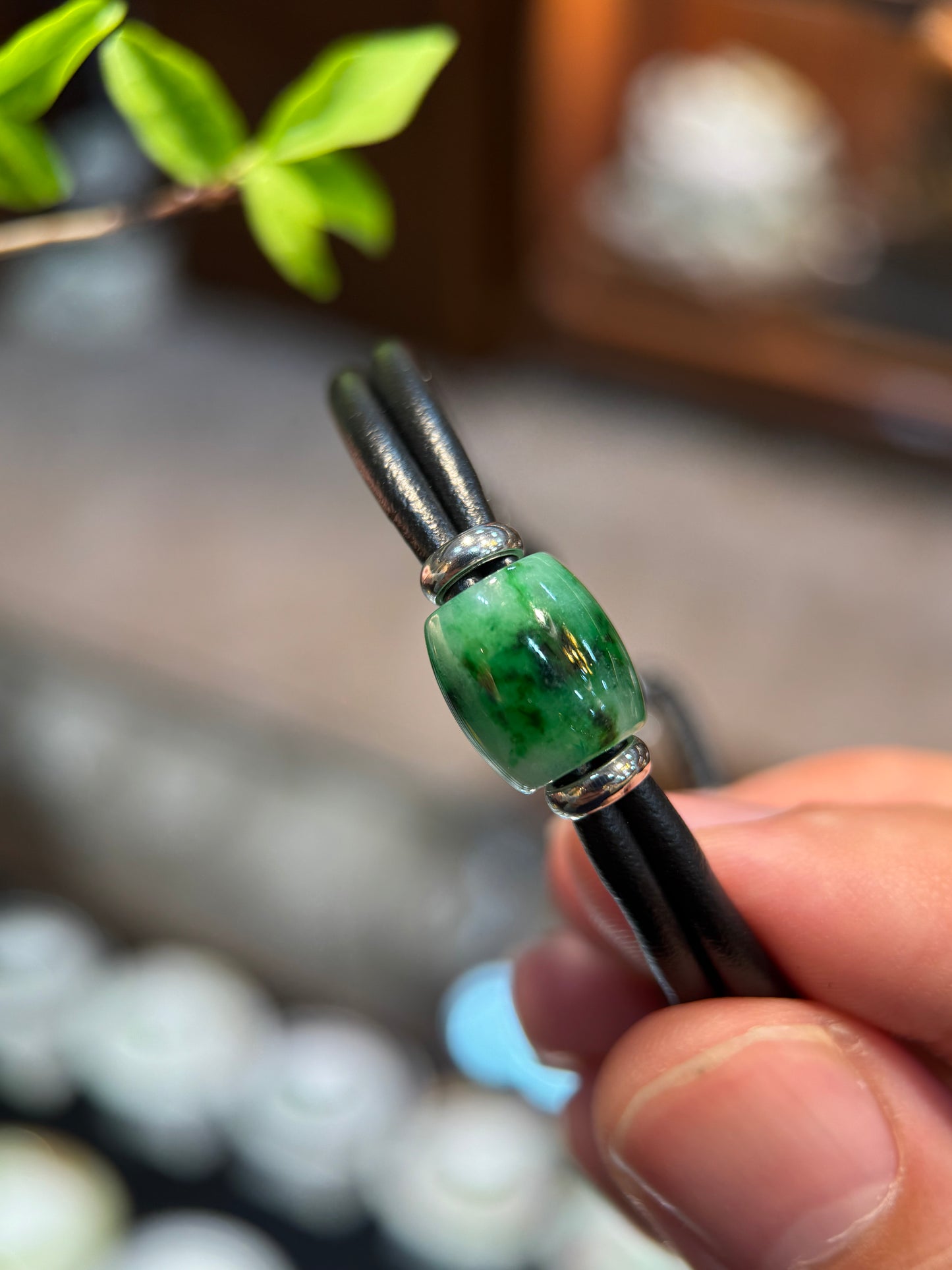 Green Jade Barrel (B019)