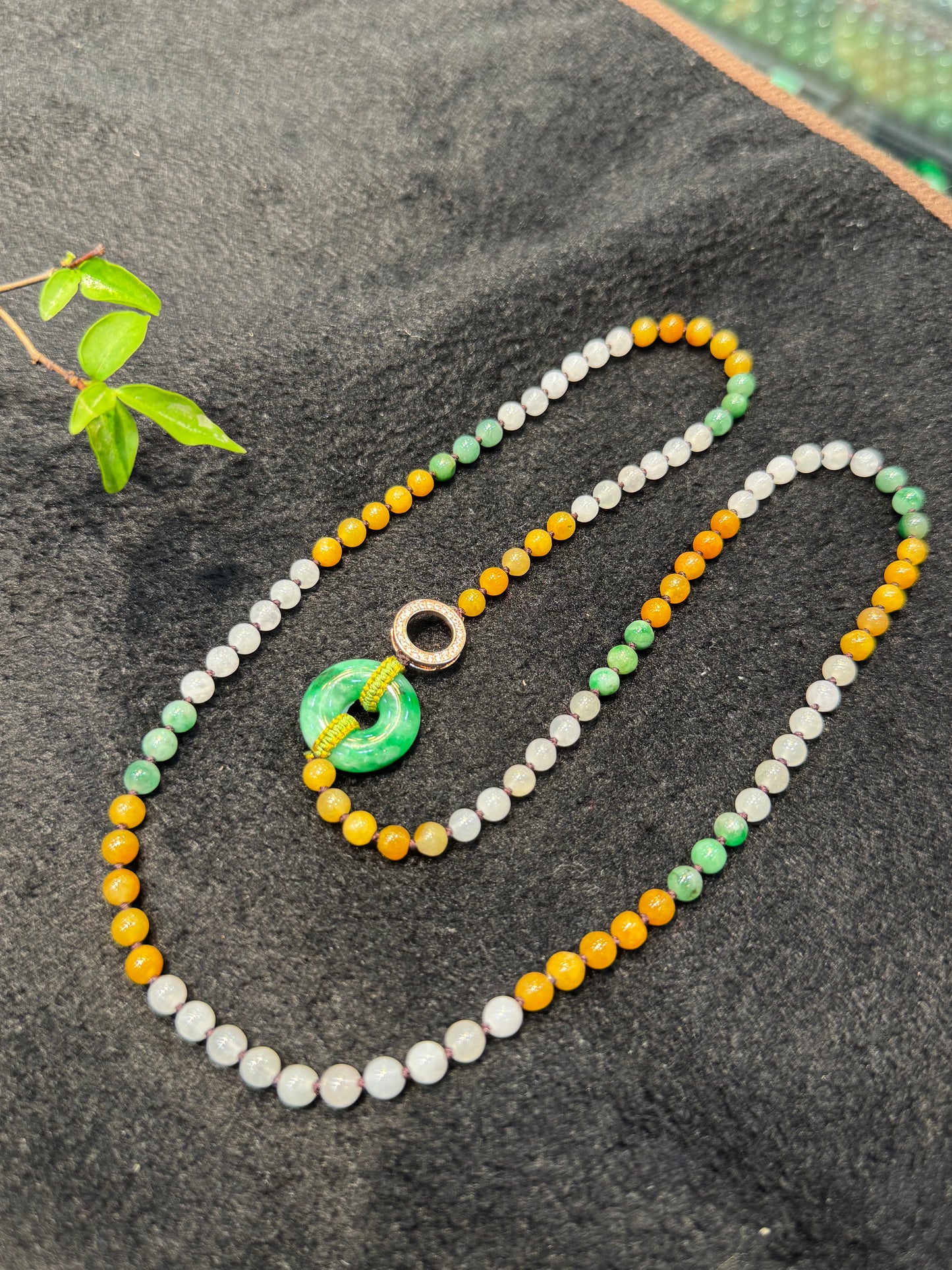 Multi-Colour Round Beads Necklace (N001)