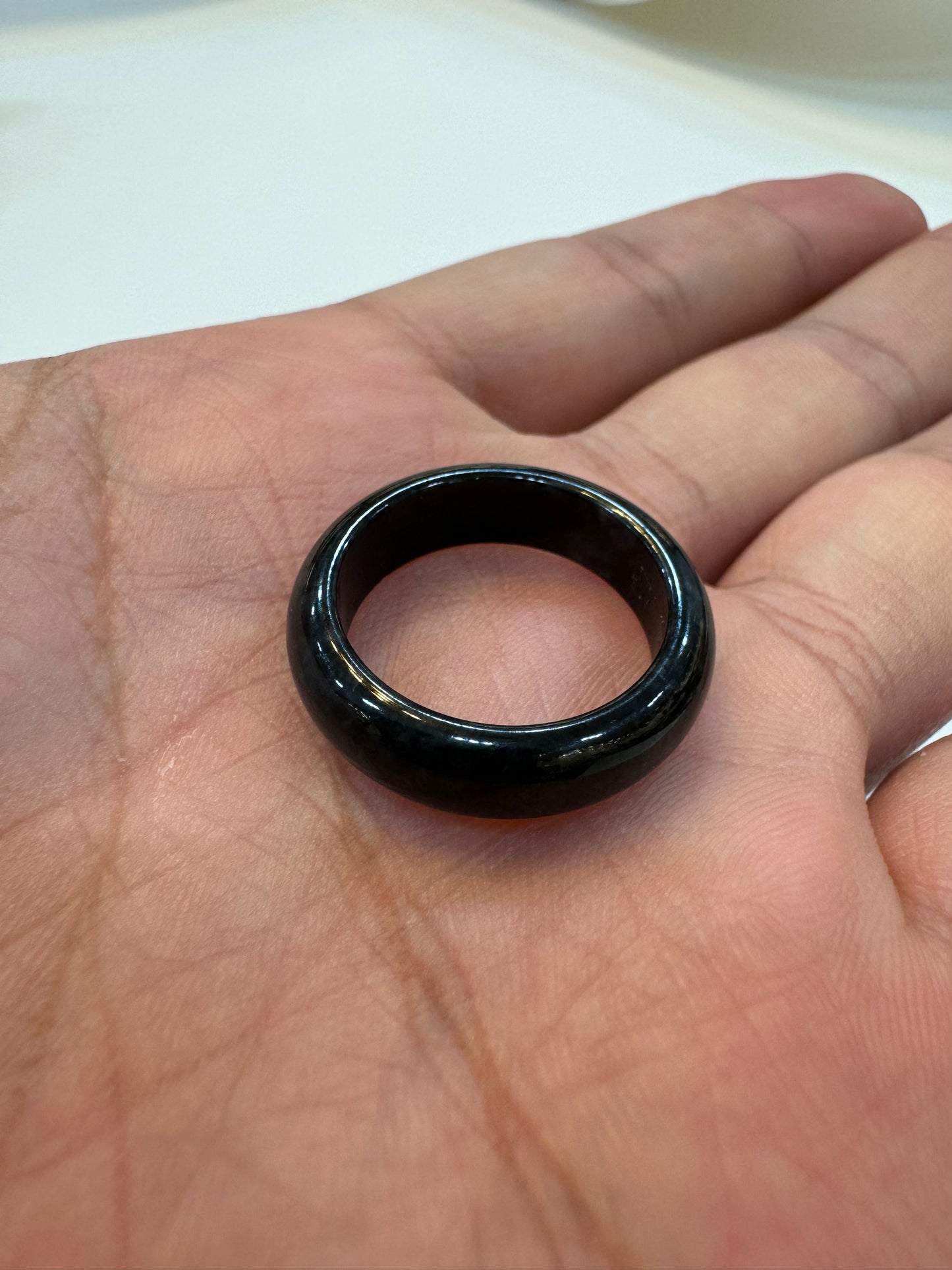 Black Jade Hololith Ring (R125)