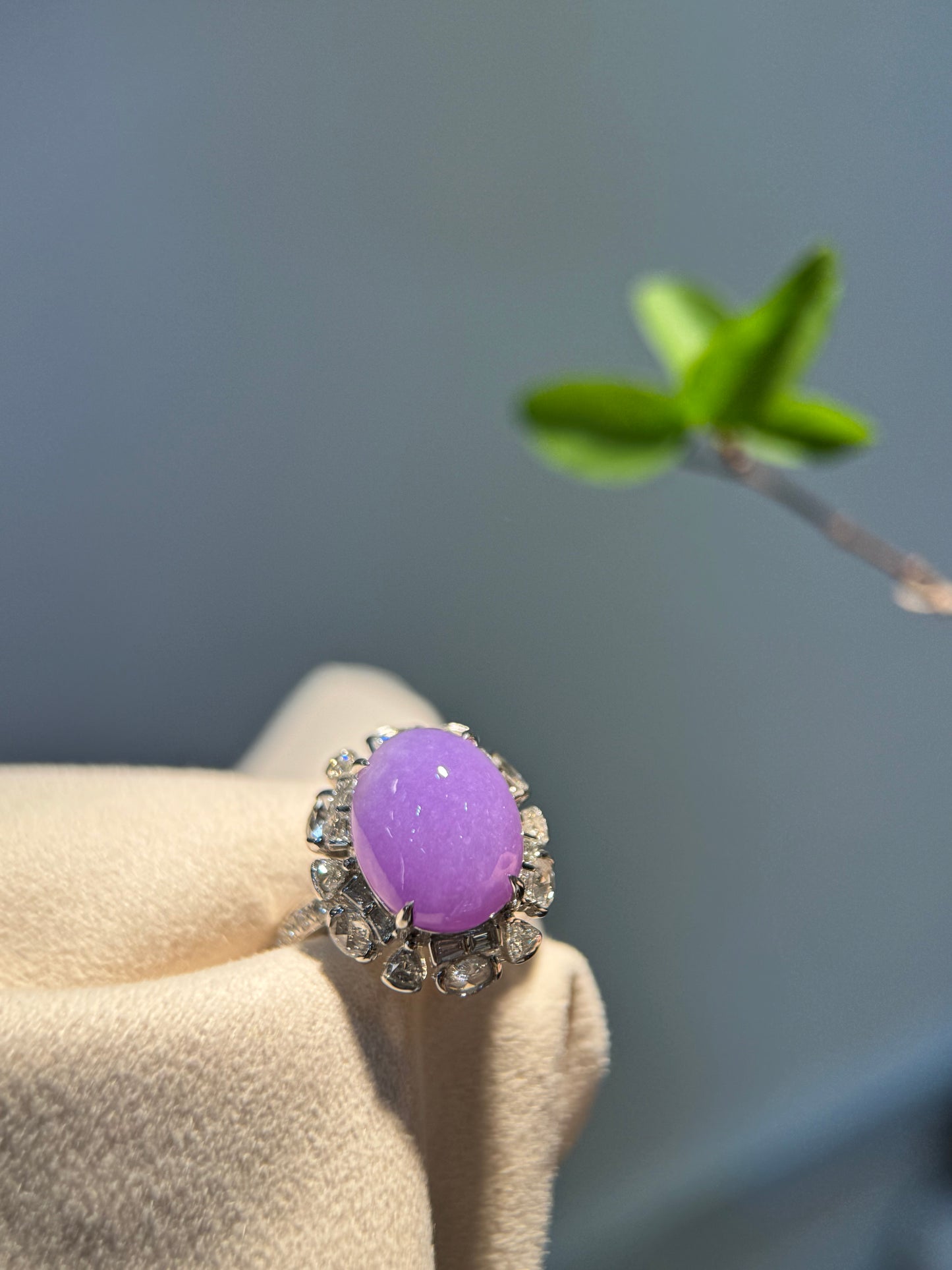 Lavender Cabochon Ring (R154)