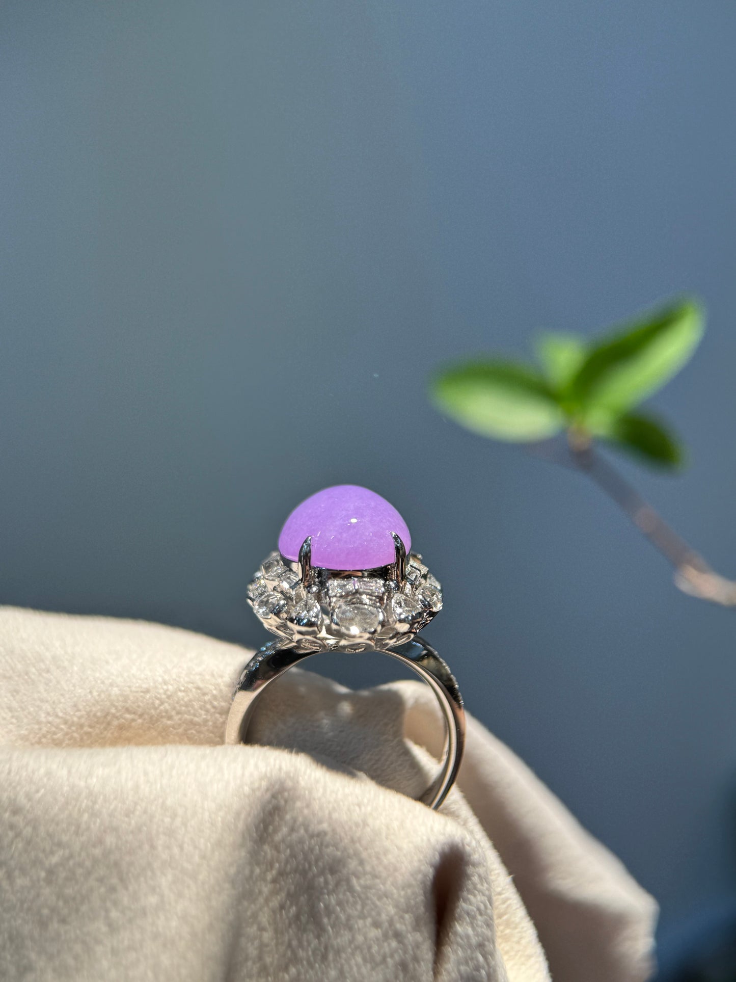 Lavender Cabochon Ring (R154)