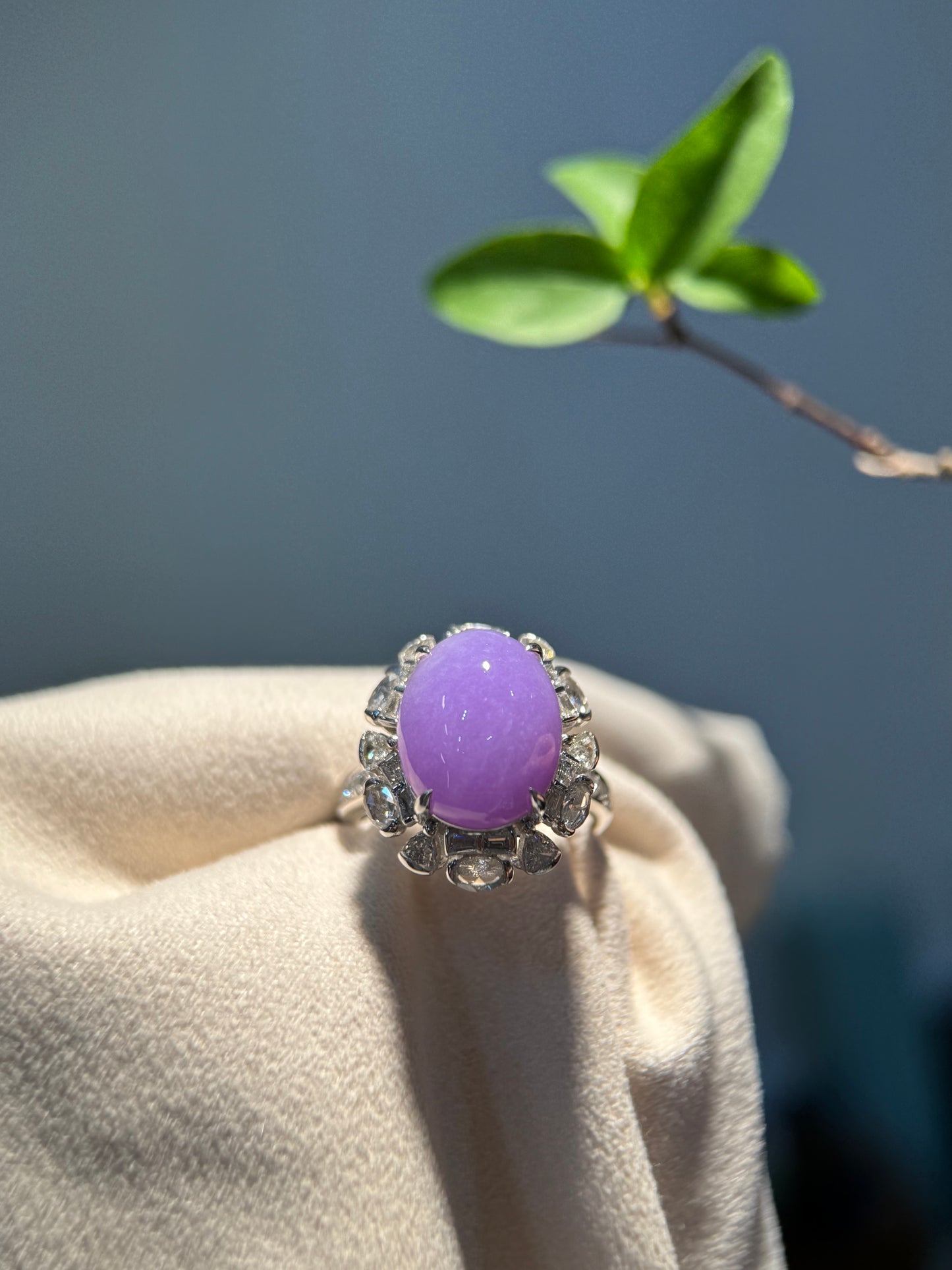 Lavender Cabochon Ring (R154)