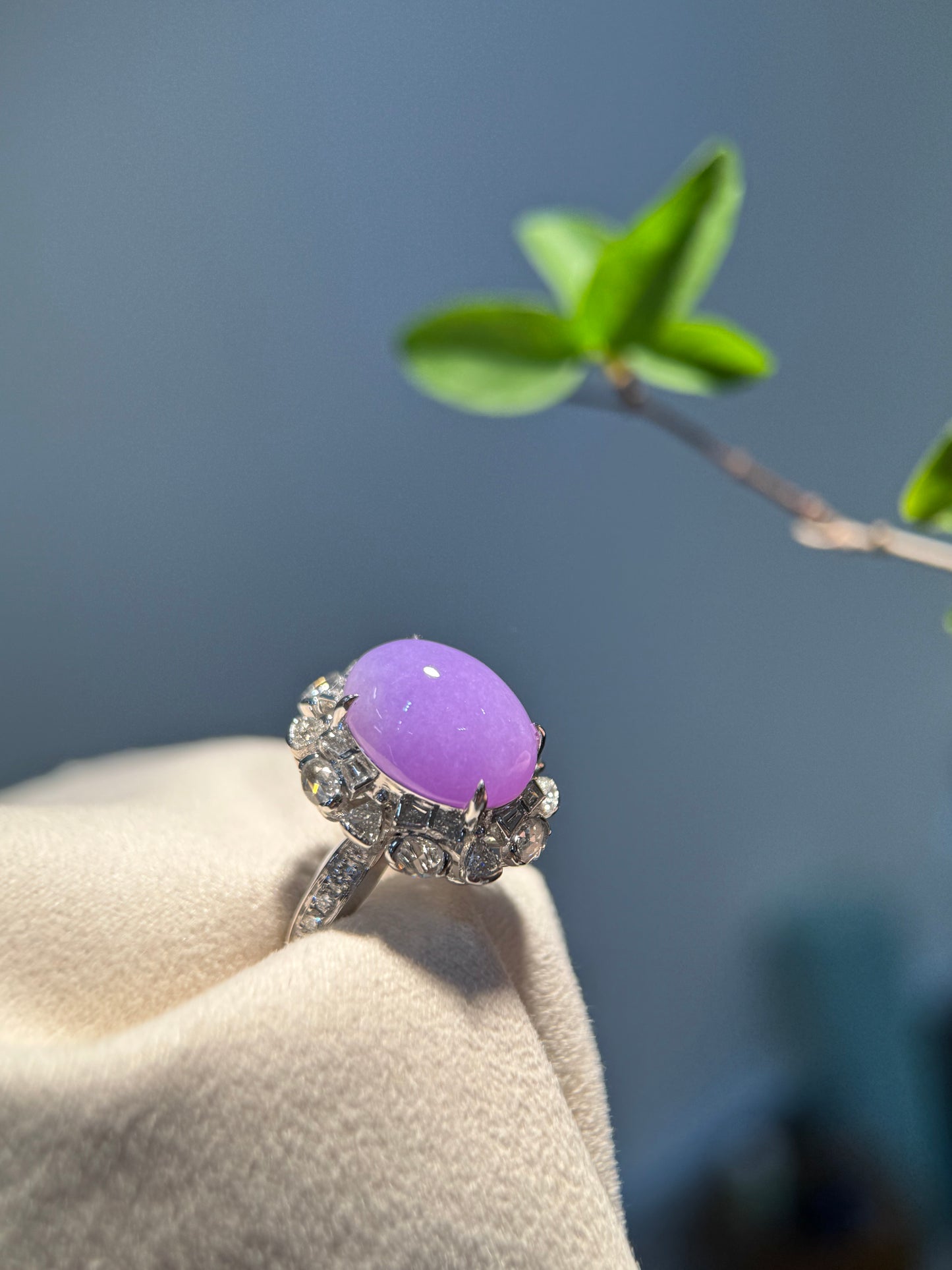 Lavender Cabochon Ring (R154)