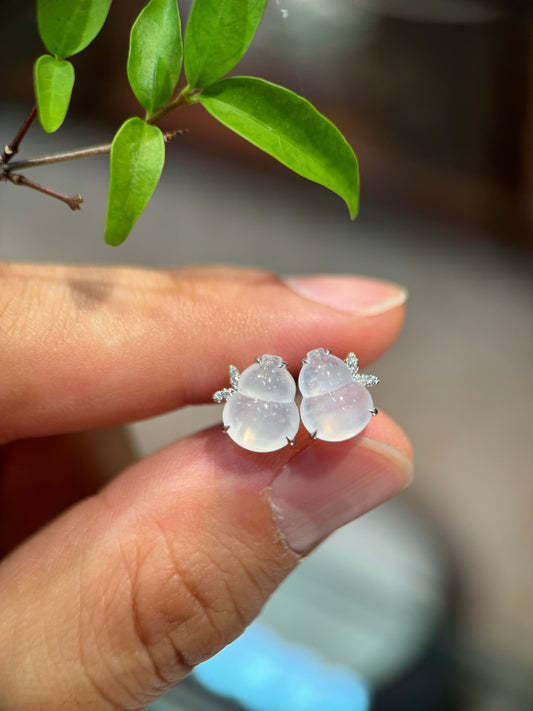 Icy Gourd(葫芦)Ear Studs (E312)
