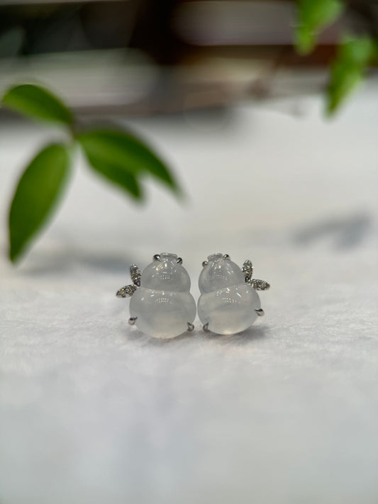 Icy Gourd(葫芦)Ear Studs (E312)
