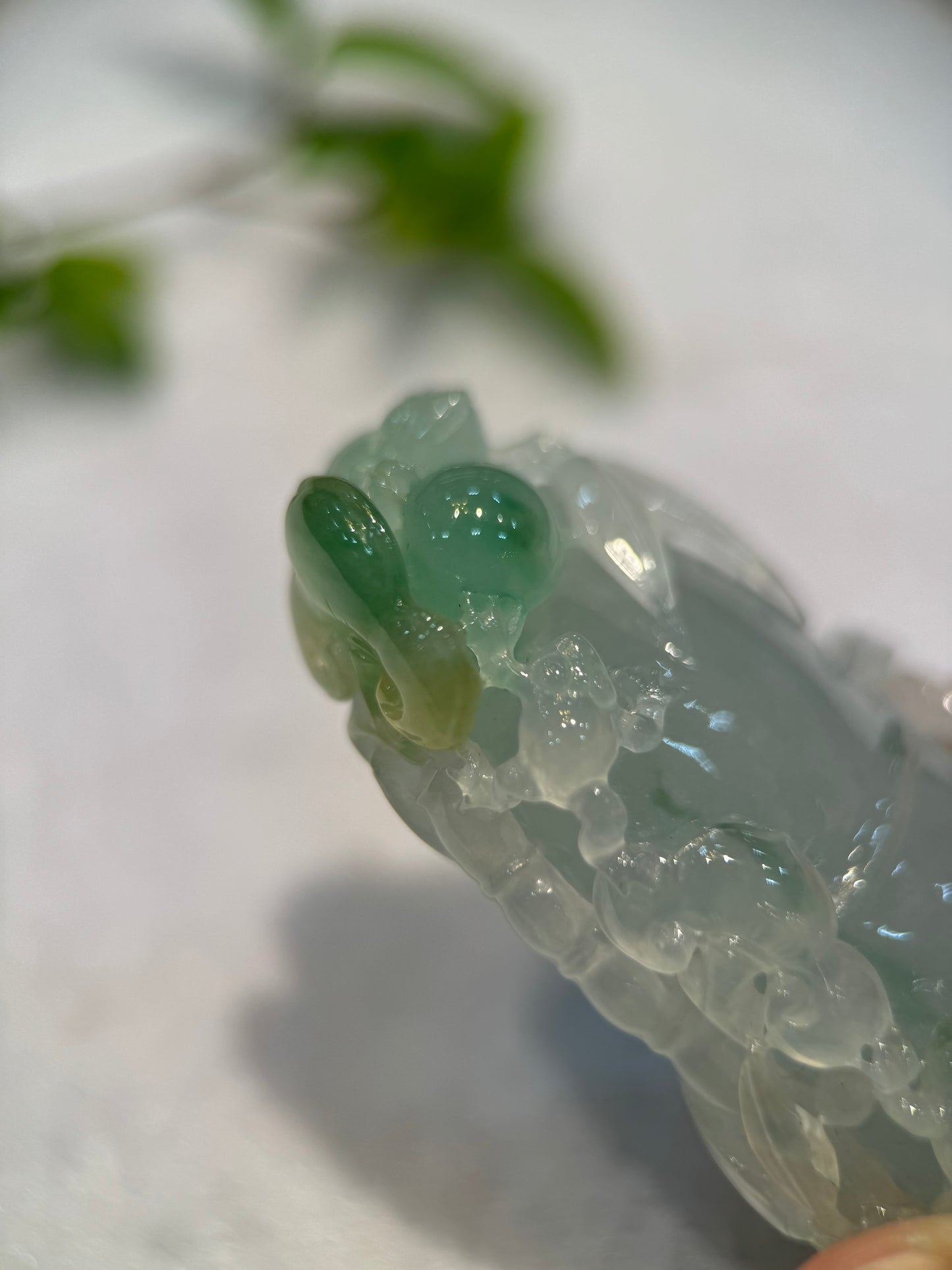 Icy 3 colour (三彩)Bamboo Pendant (P125)