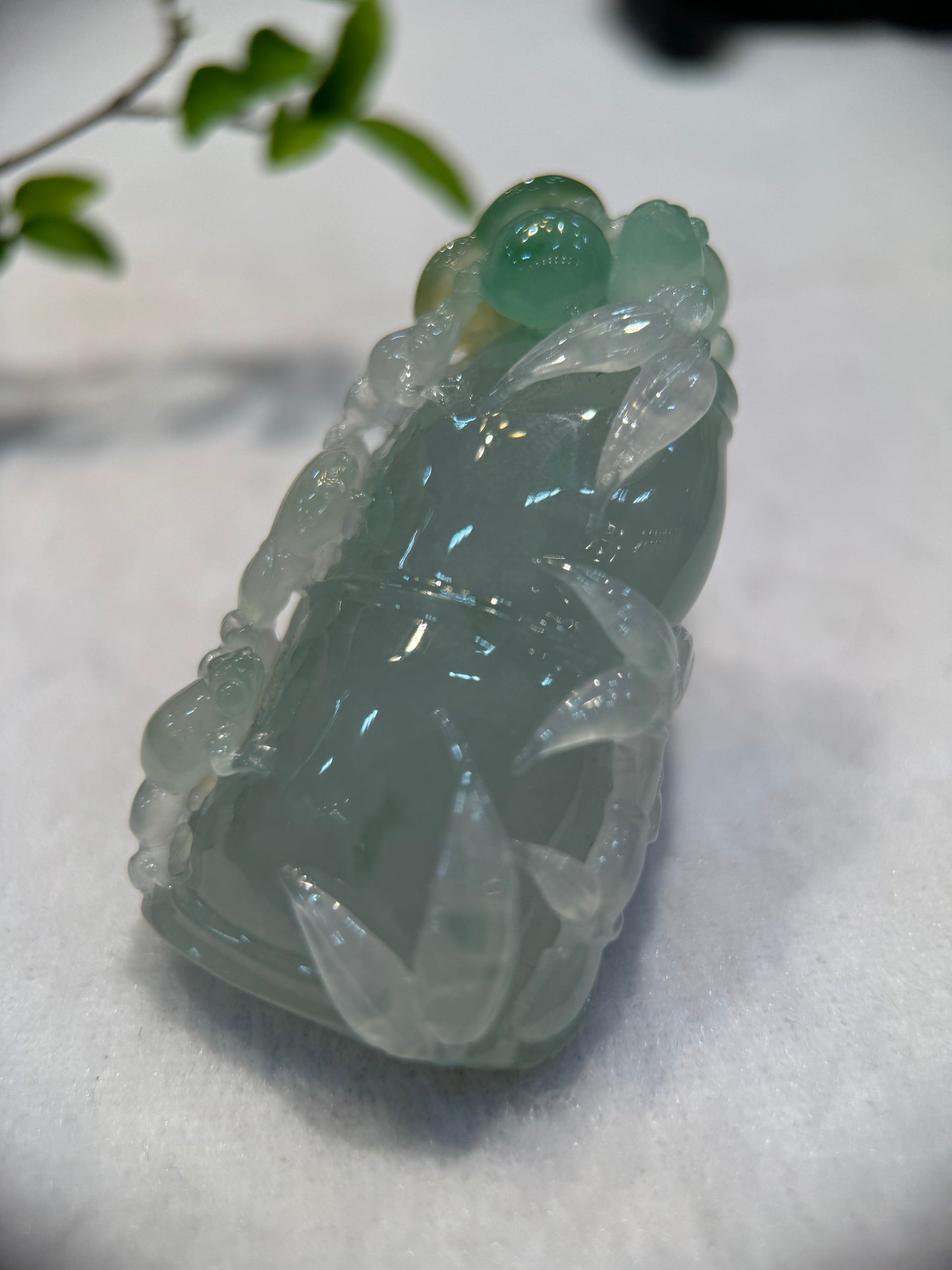 Icy 3 colour (三彩)Bamboo Pendant (P125)