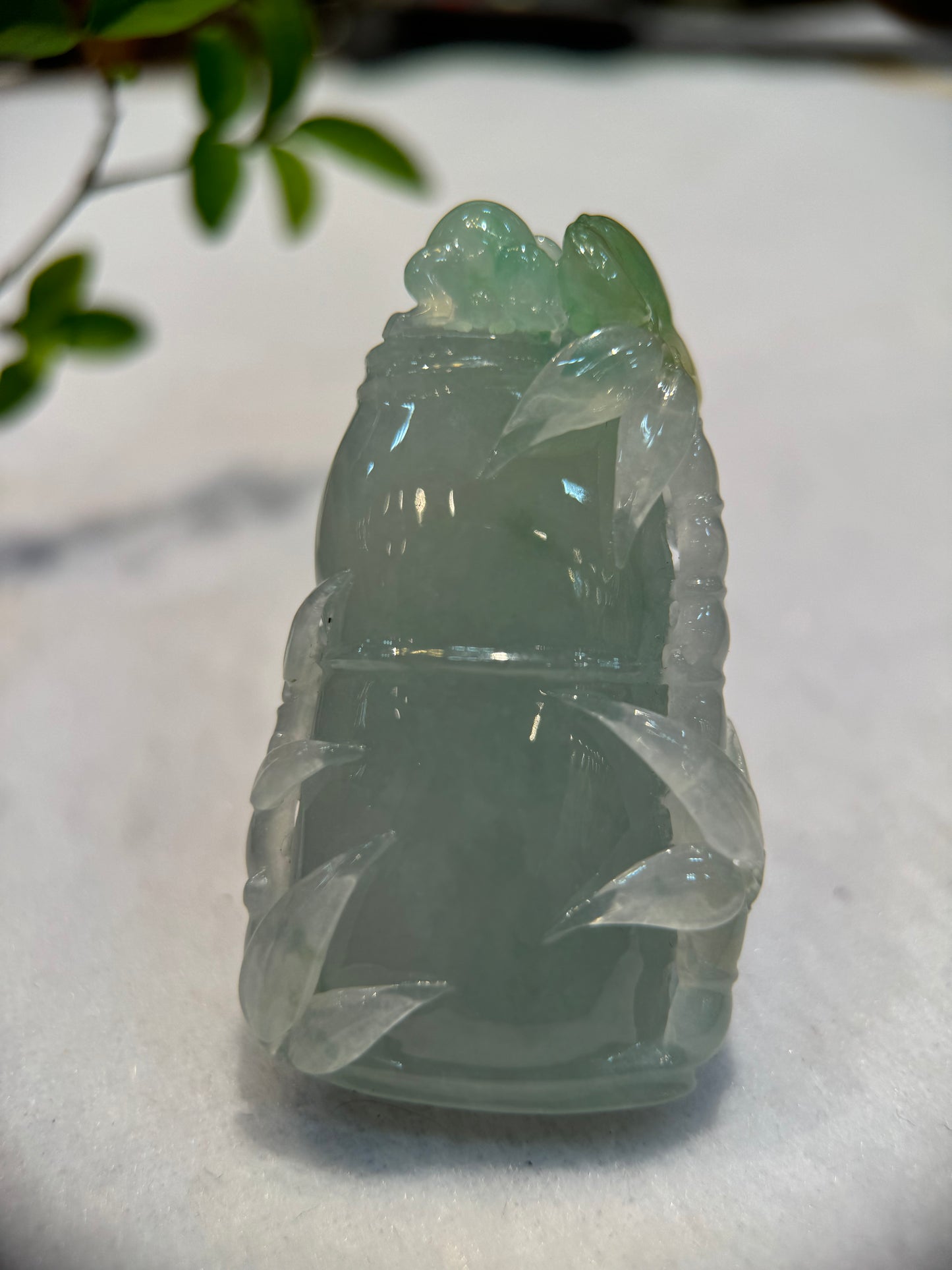 Icy 3 colour (三彩)Bamboo Pendant (P125)