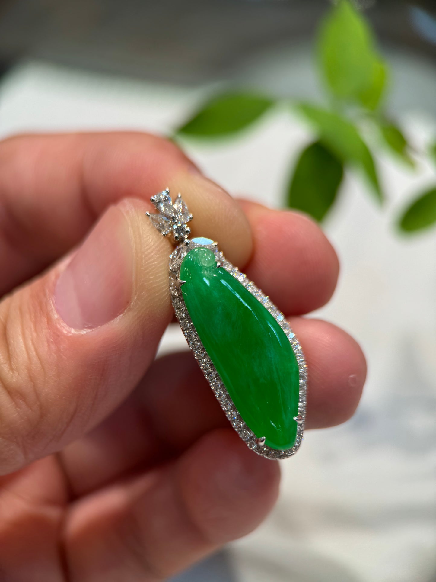Green Melon (福瓜) Pendant (P129)