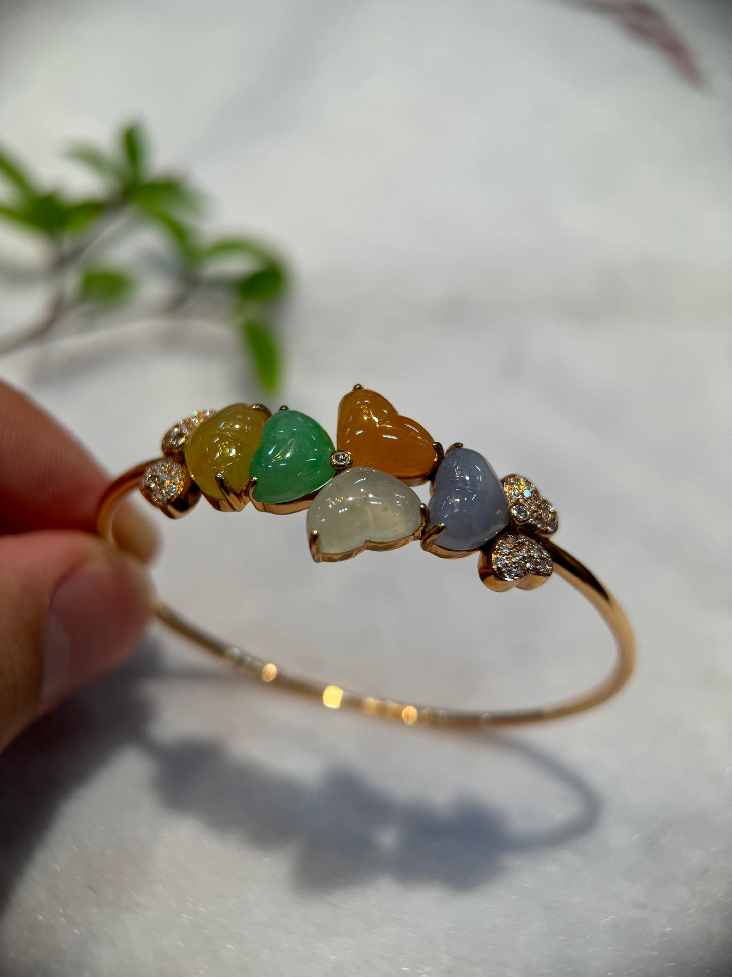 Multi-Colour Heart Shape Bracelet ( B010)