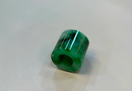 Discover Elegance and Meaning with the Green Jade Barrel (P114)