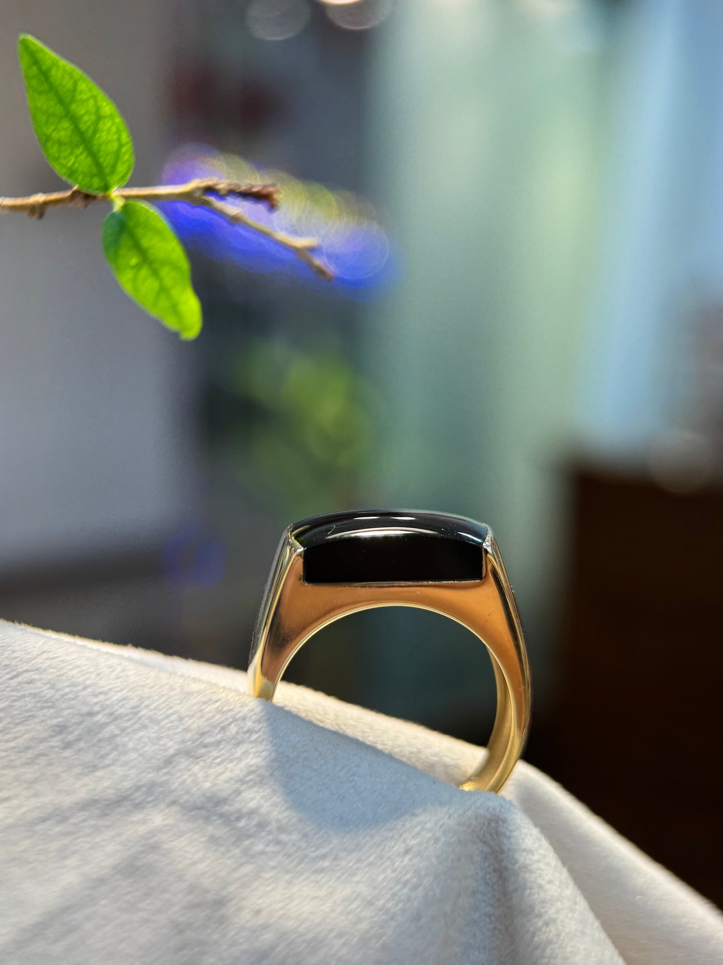 Omphacite Saddle Jade Ring (R158)