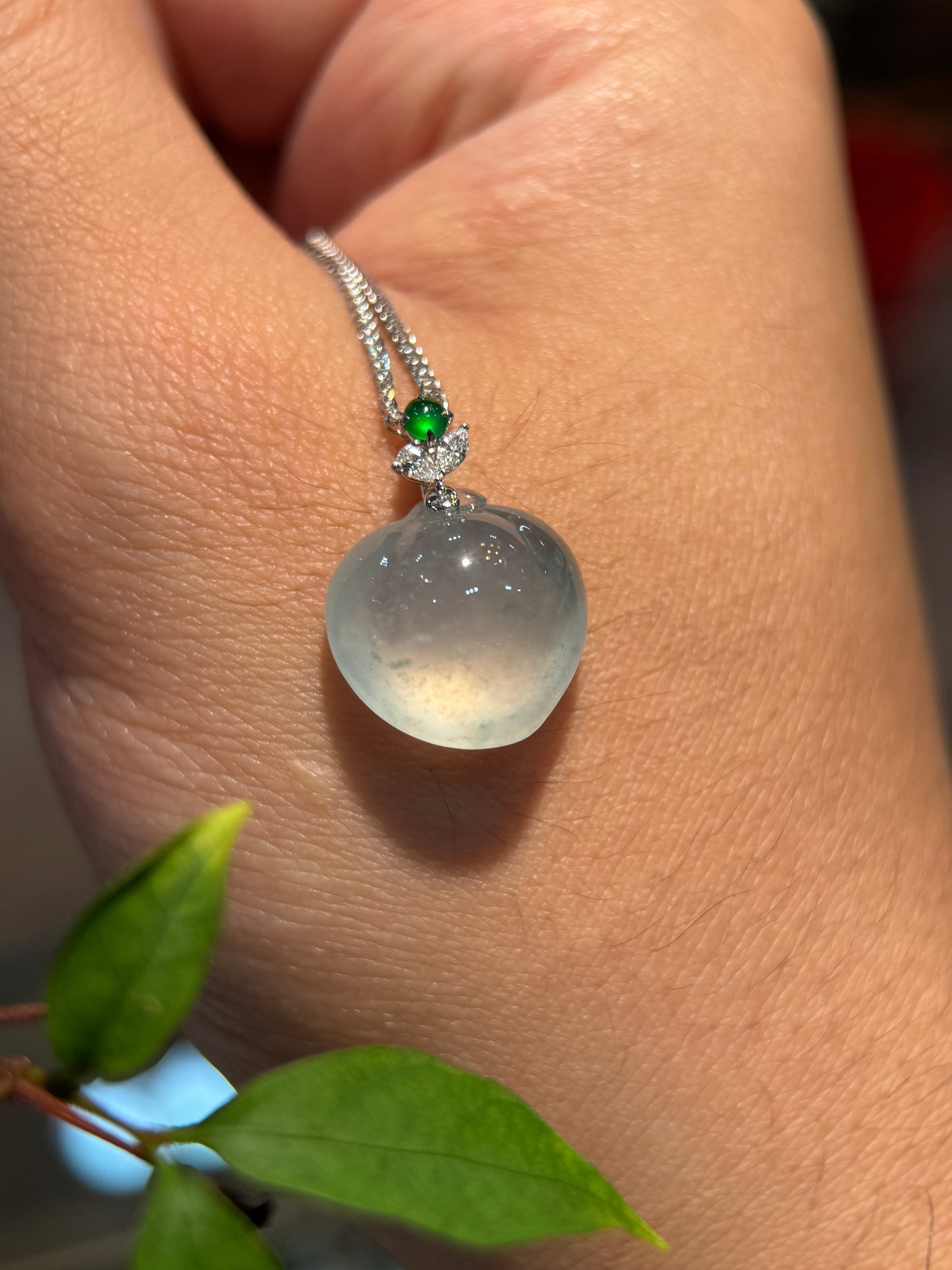 Icy Peach Pendant (P166)