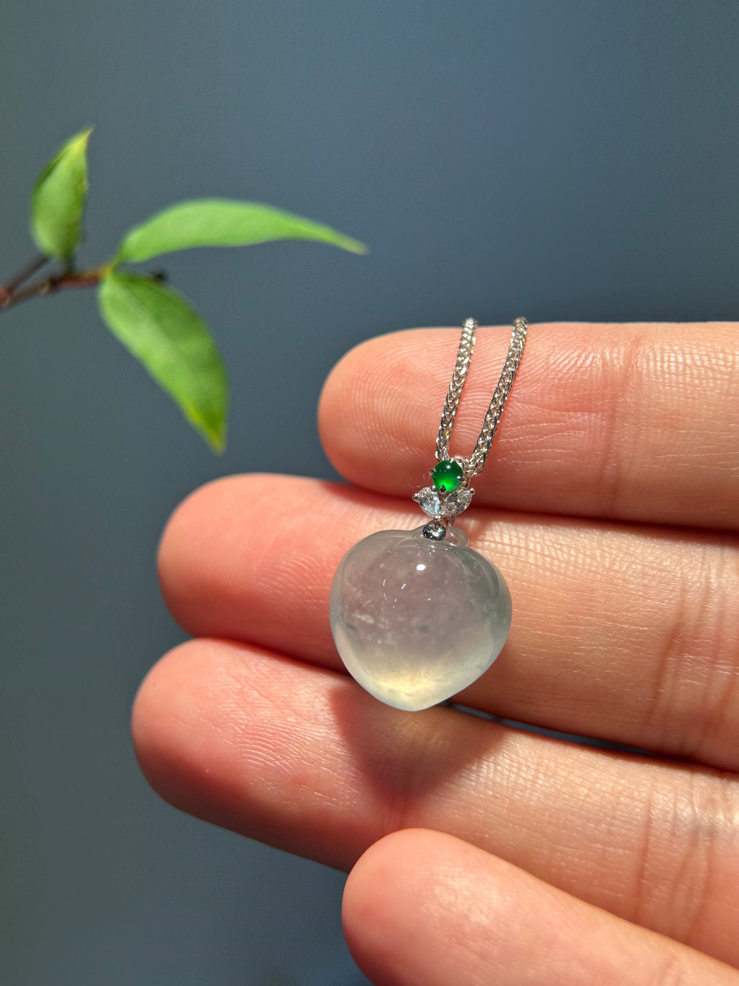 Icy Peach Pendant (P166)