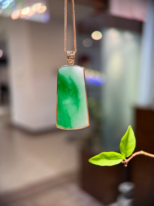 Green (平安无事）Jade Pendant (P169)