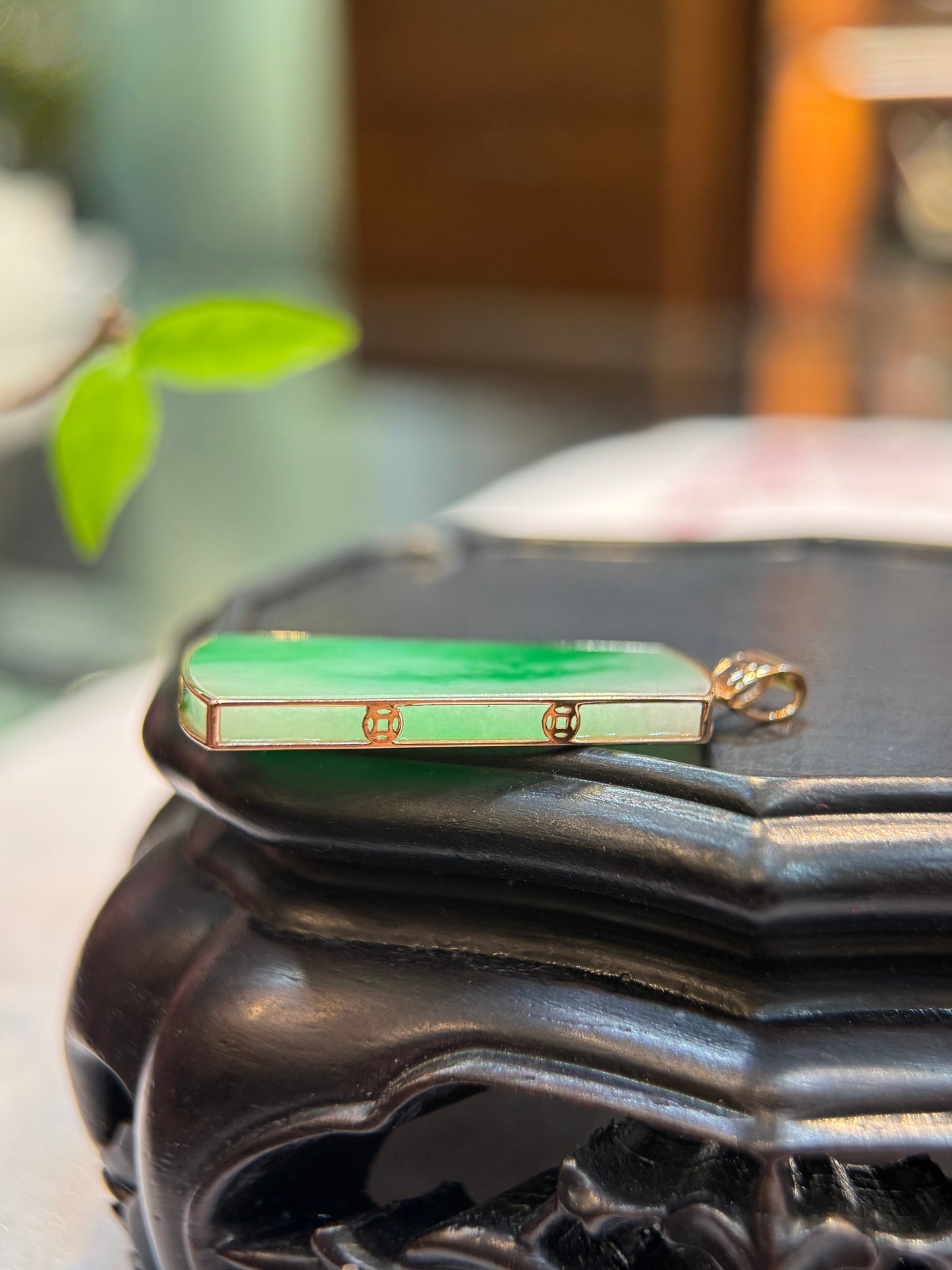 Green (平安无事）Jade Pendant (P169)