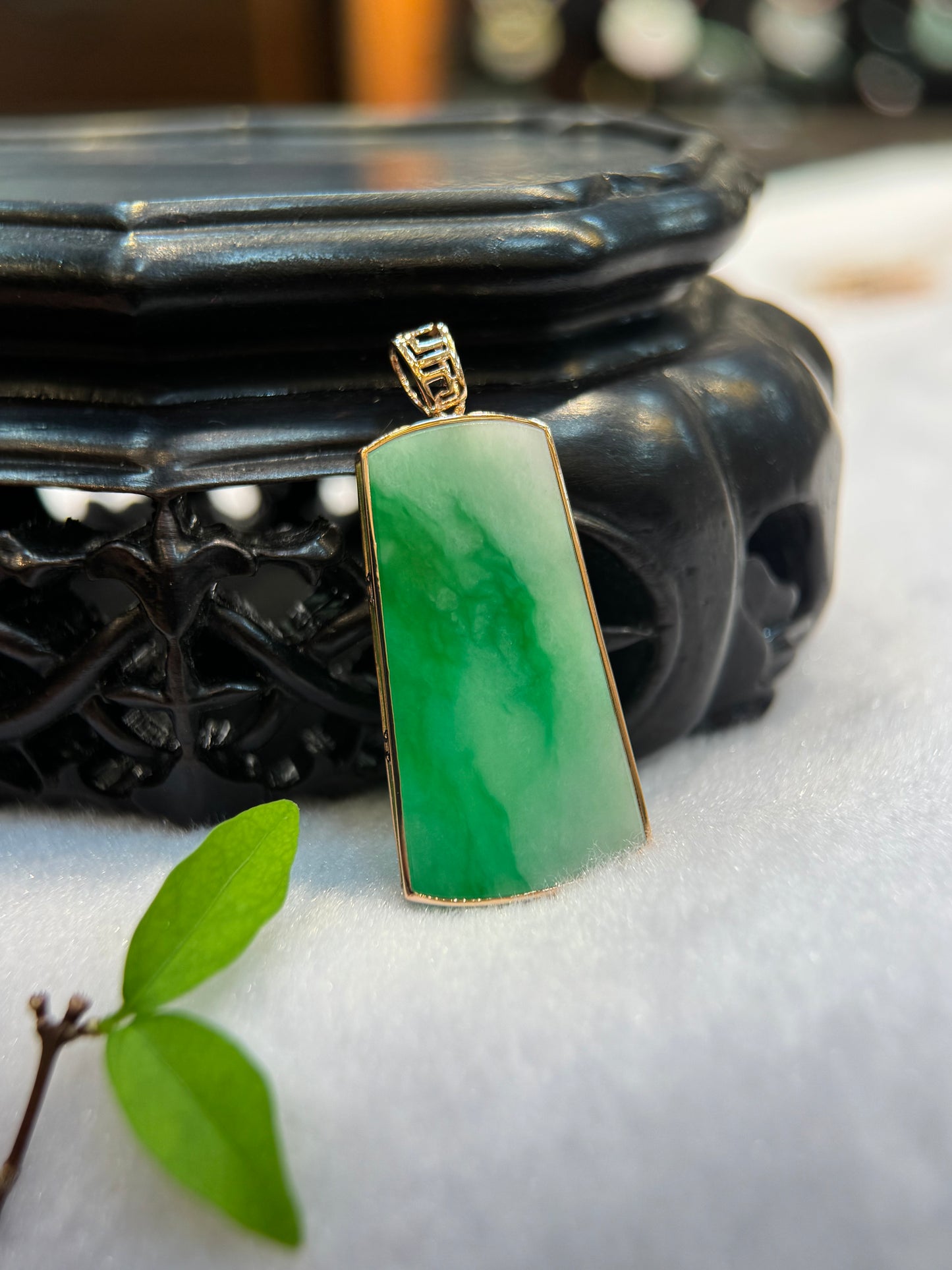 Green (平安无事）Jade Pendant (P169)