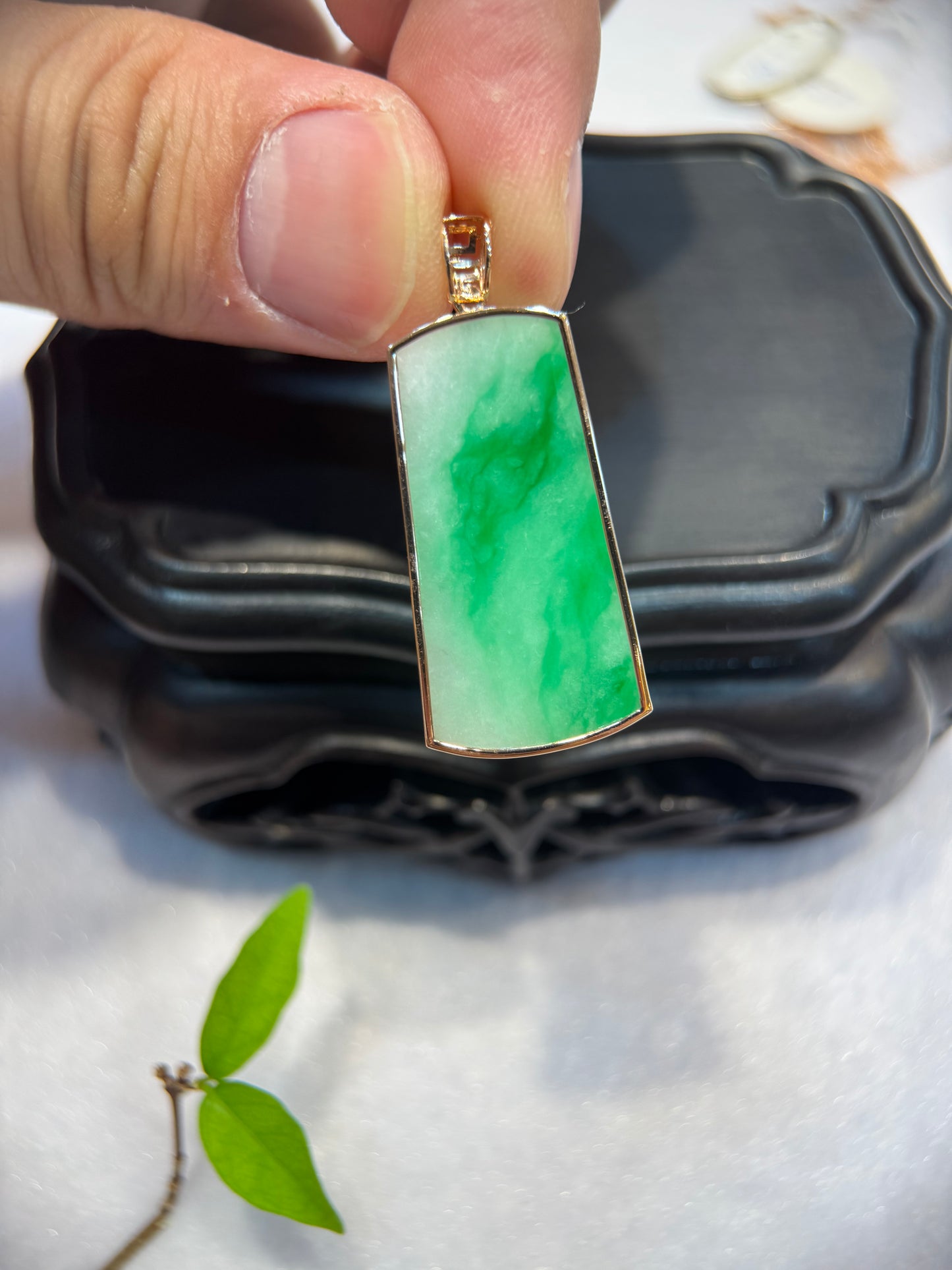 Green (平安无事）Jade Pendant (P169)