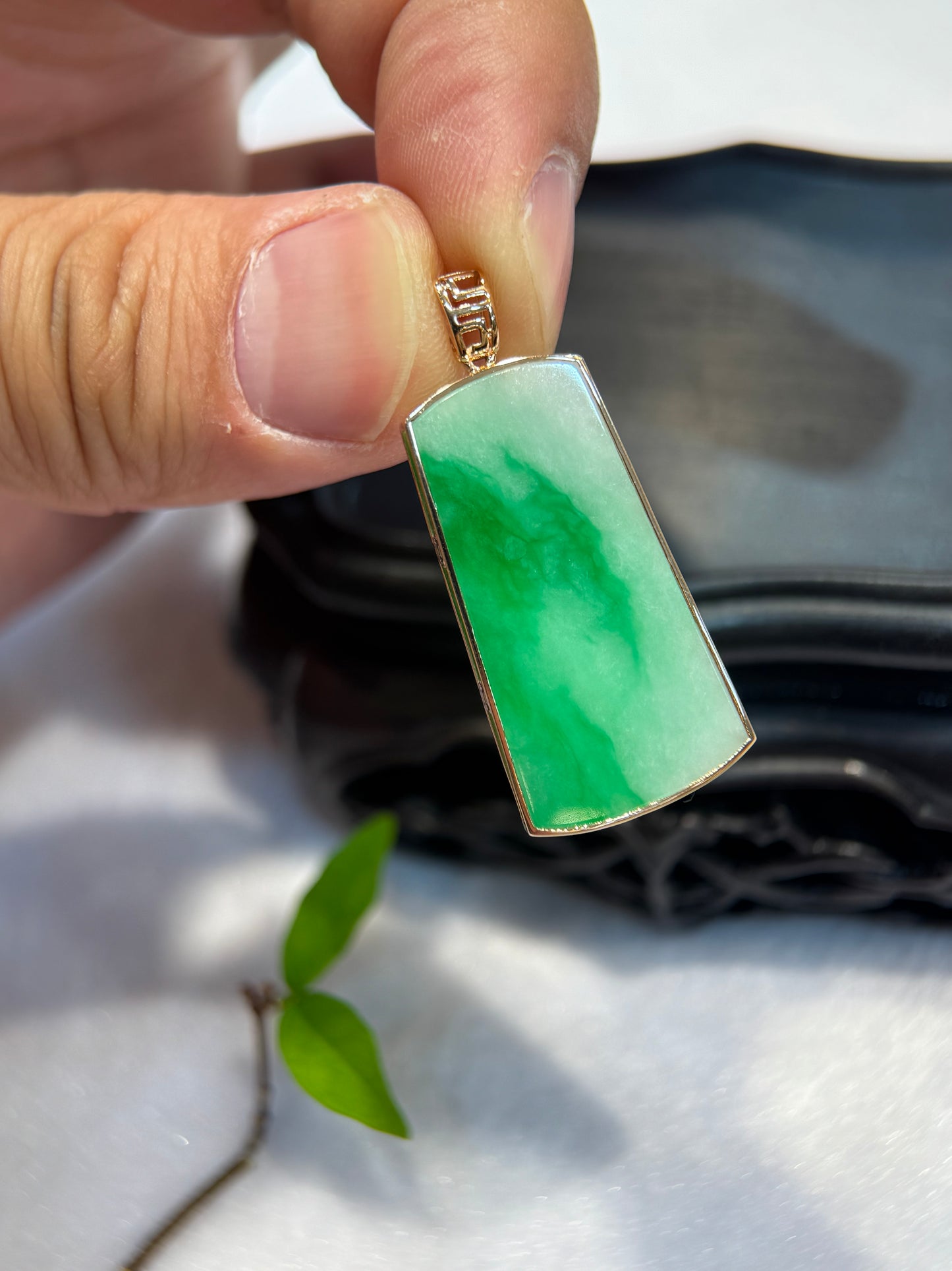 Green (平安无事）Jade Pendant (P169)