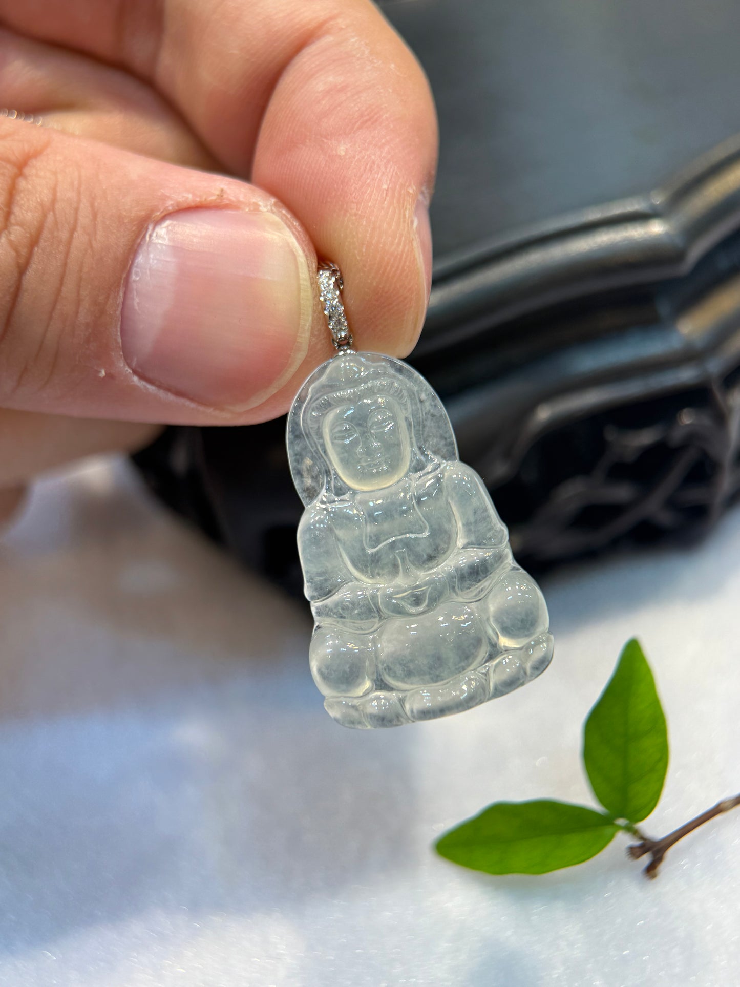 Icy Goddess of Mercy Pendant (P170)