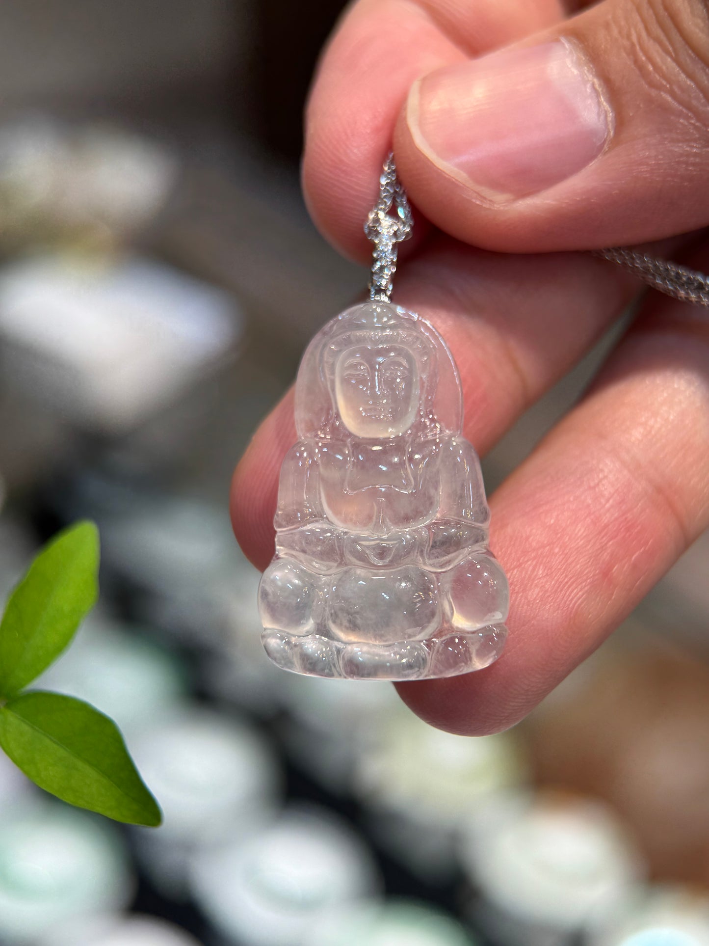 Icy Goddess of Mercy Pendant (P170)