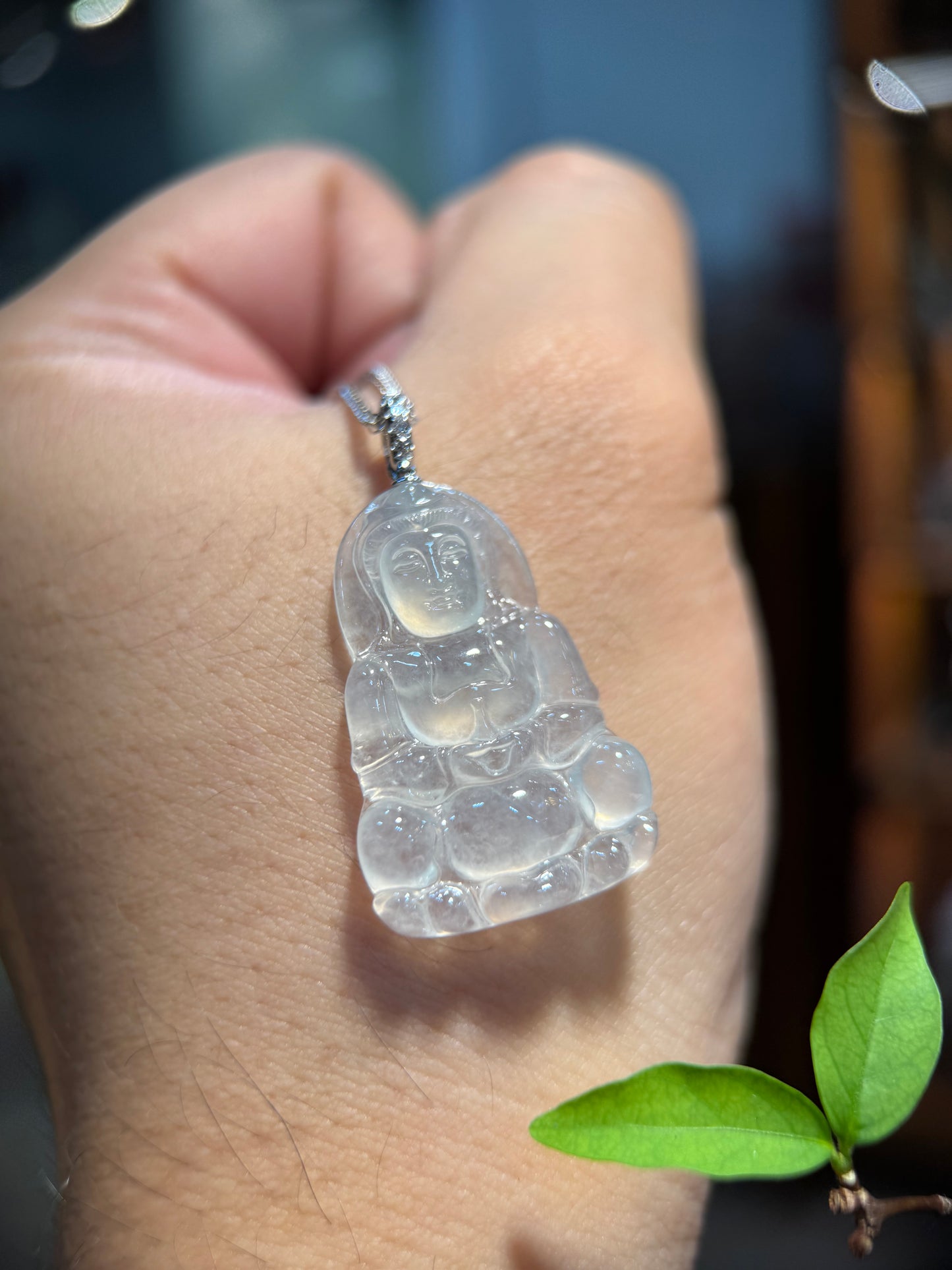 Icy Goddess of Mercy Pendant (P170)