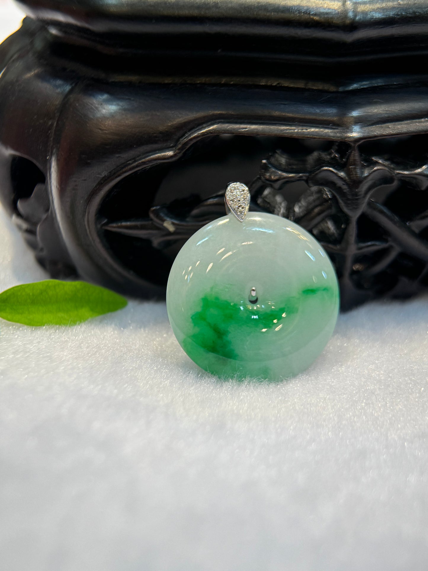 Green Safety Coin Pendant (P171)