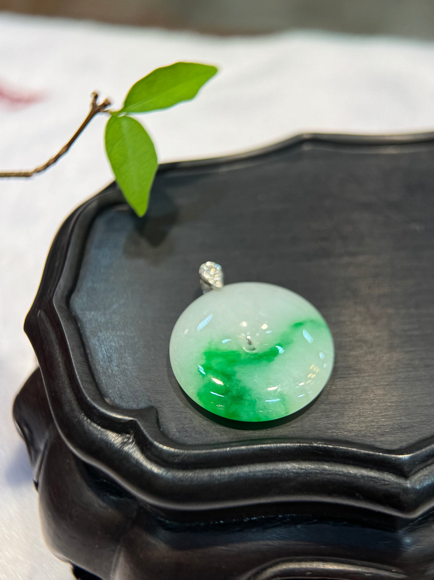 Green Safety Coin Pendant (P171)