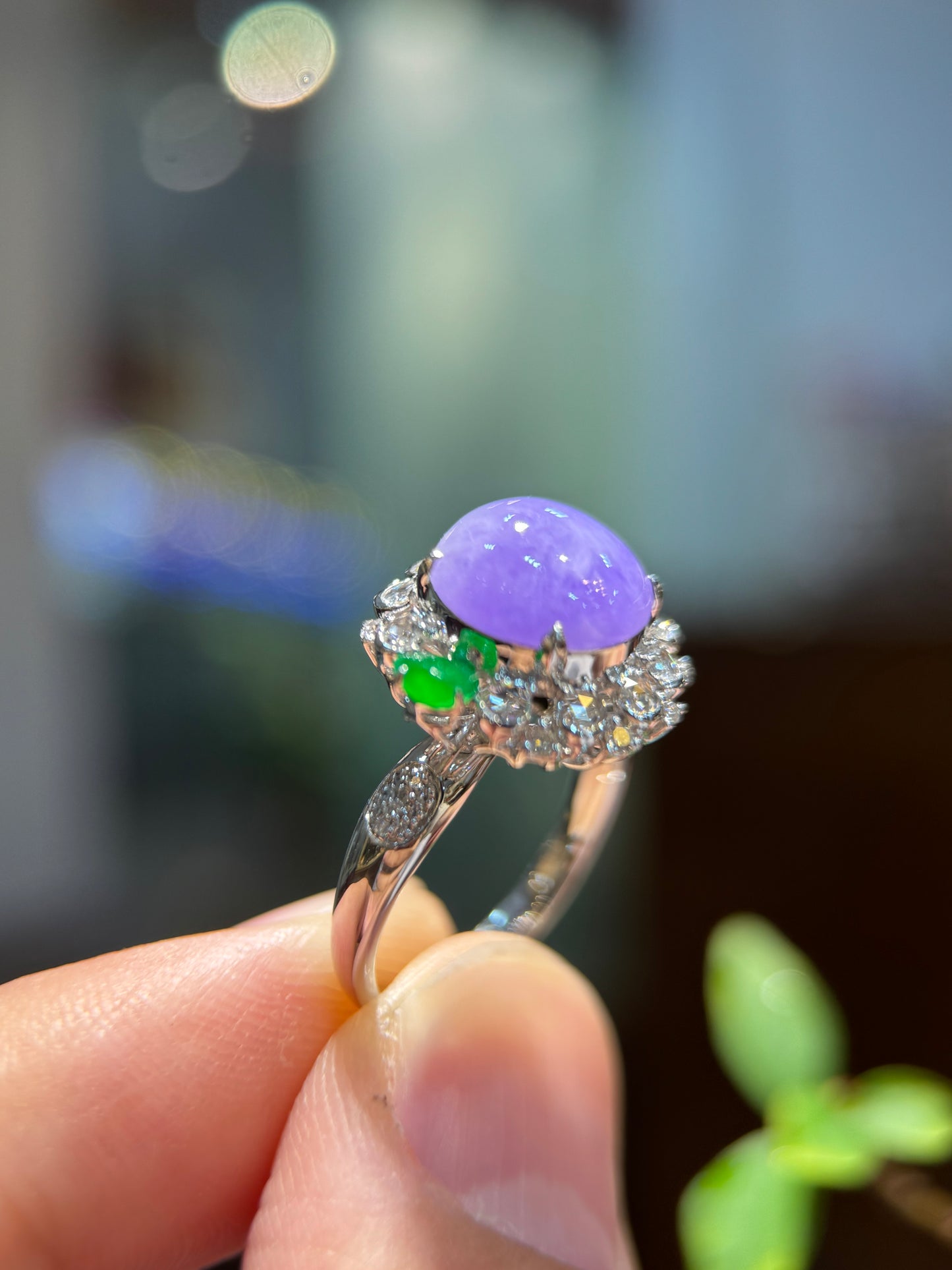 Lavender Cabochon Ring (R160)