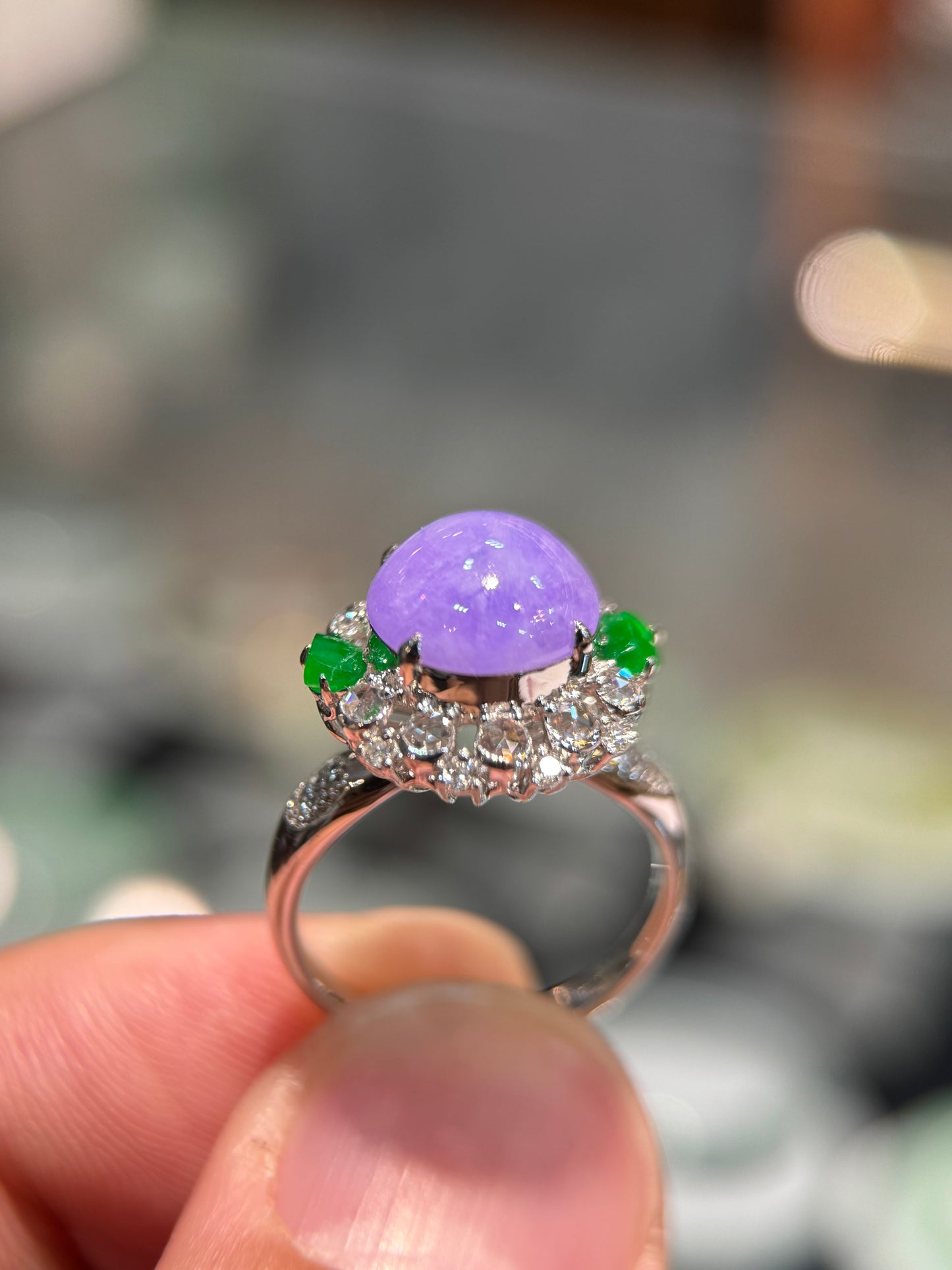 Lavender Cabochon Ring (R160)