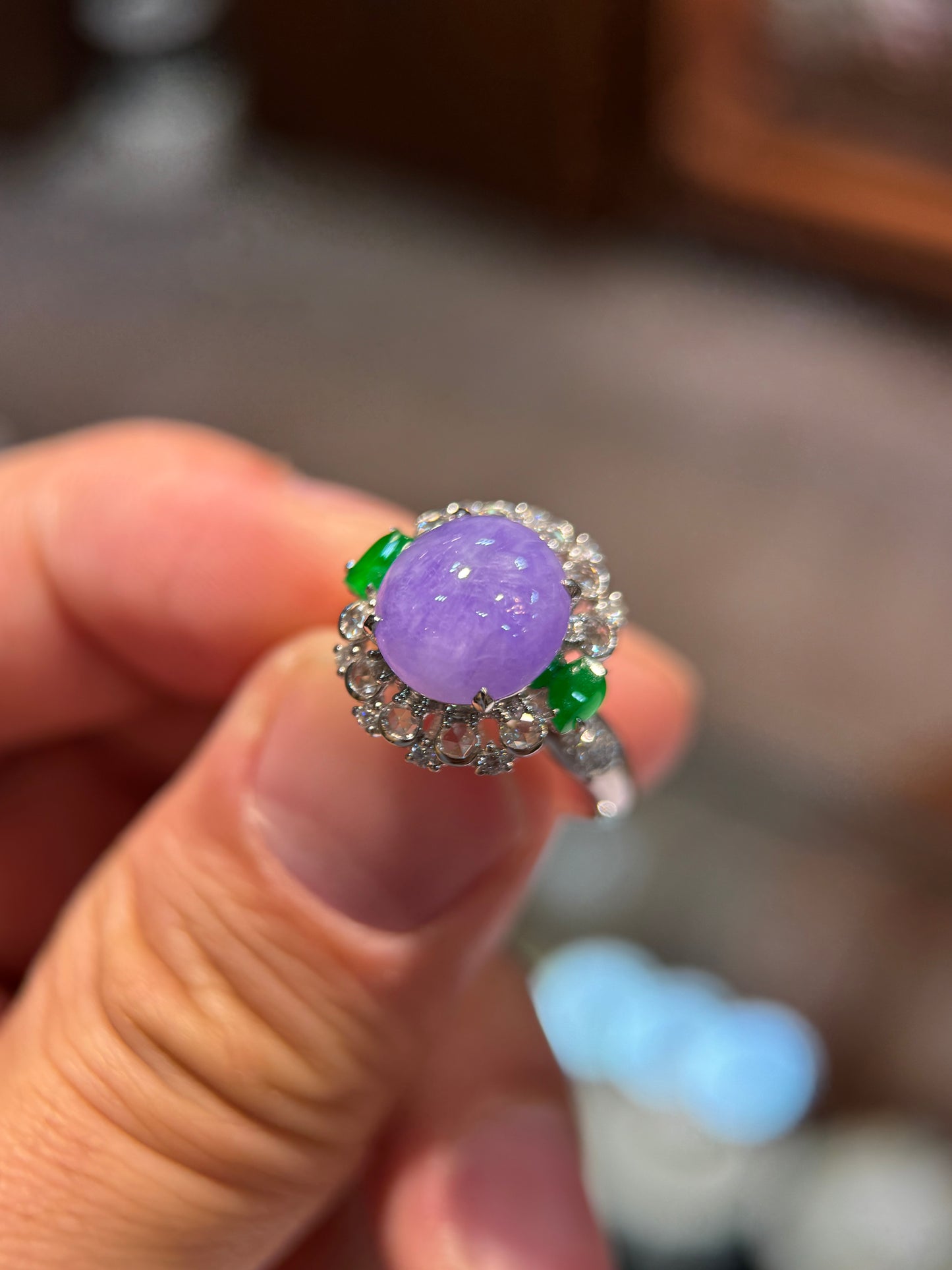 Lavender Cabochon Ring (R160)
